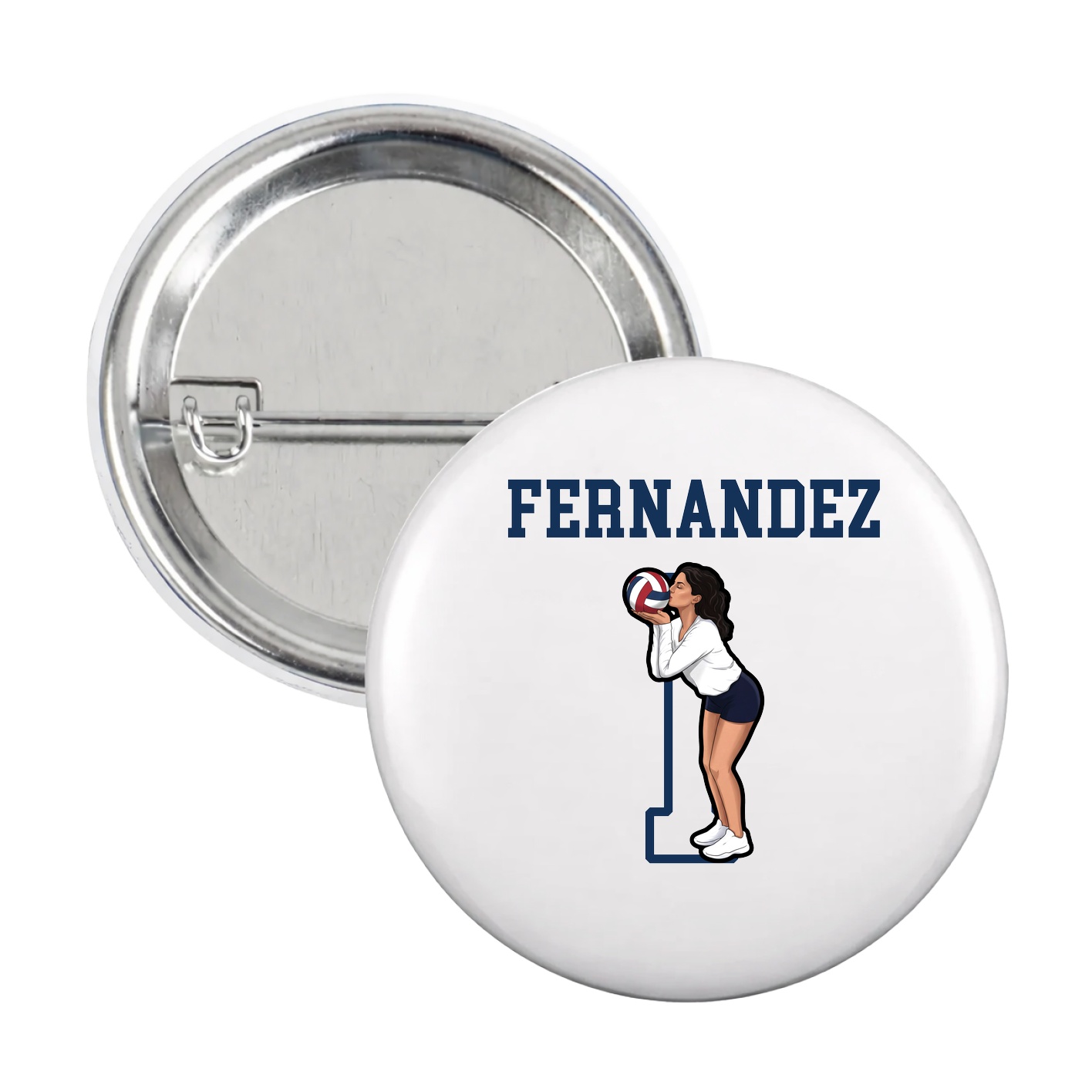 Game Day Button — Shirsey in White