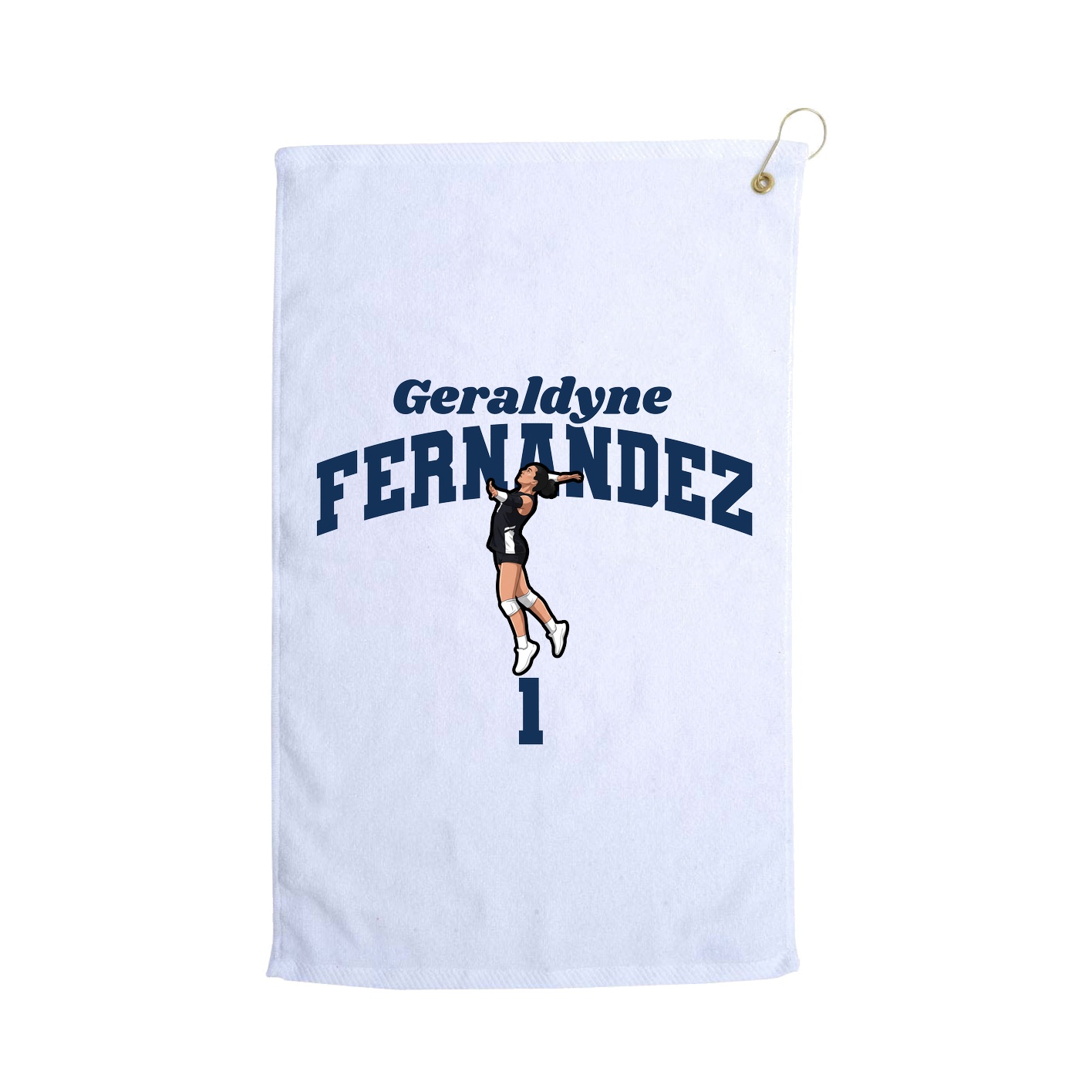 Golf Towel — Signature Arch in White
