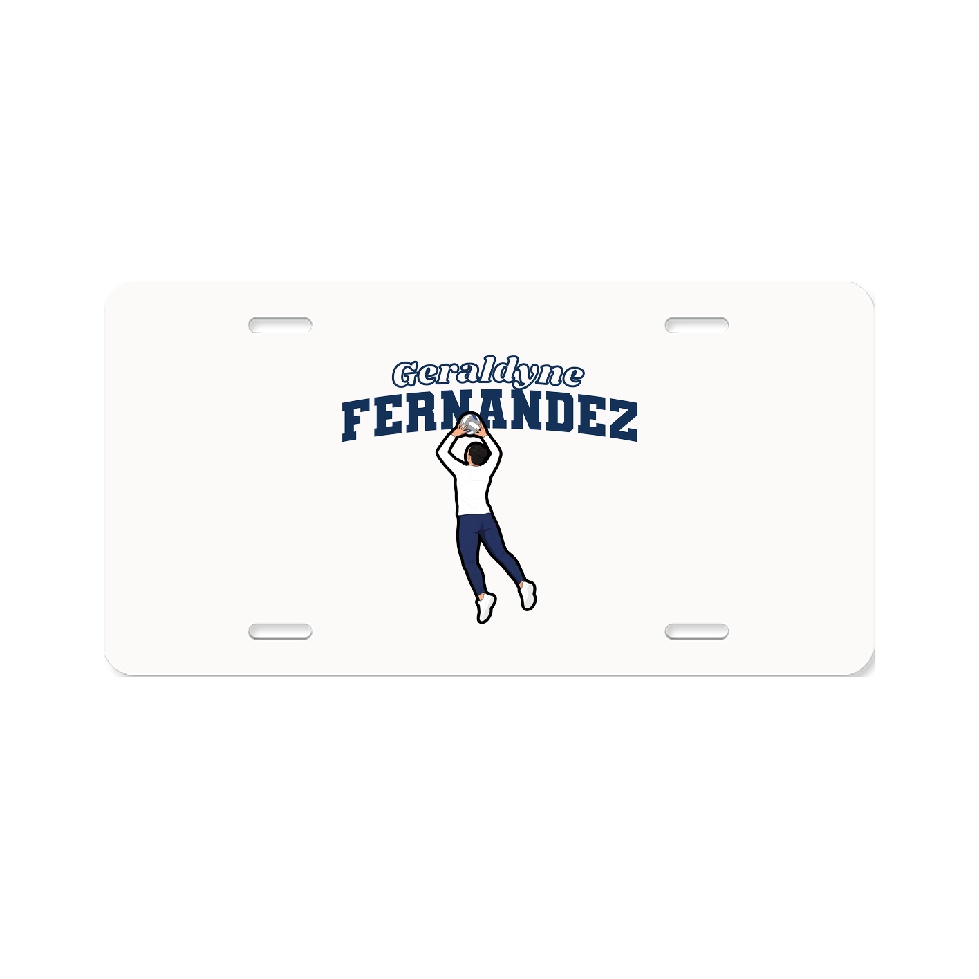 License Plate — Name Arch in Classic
