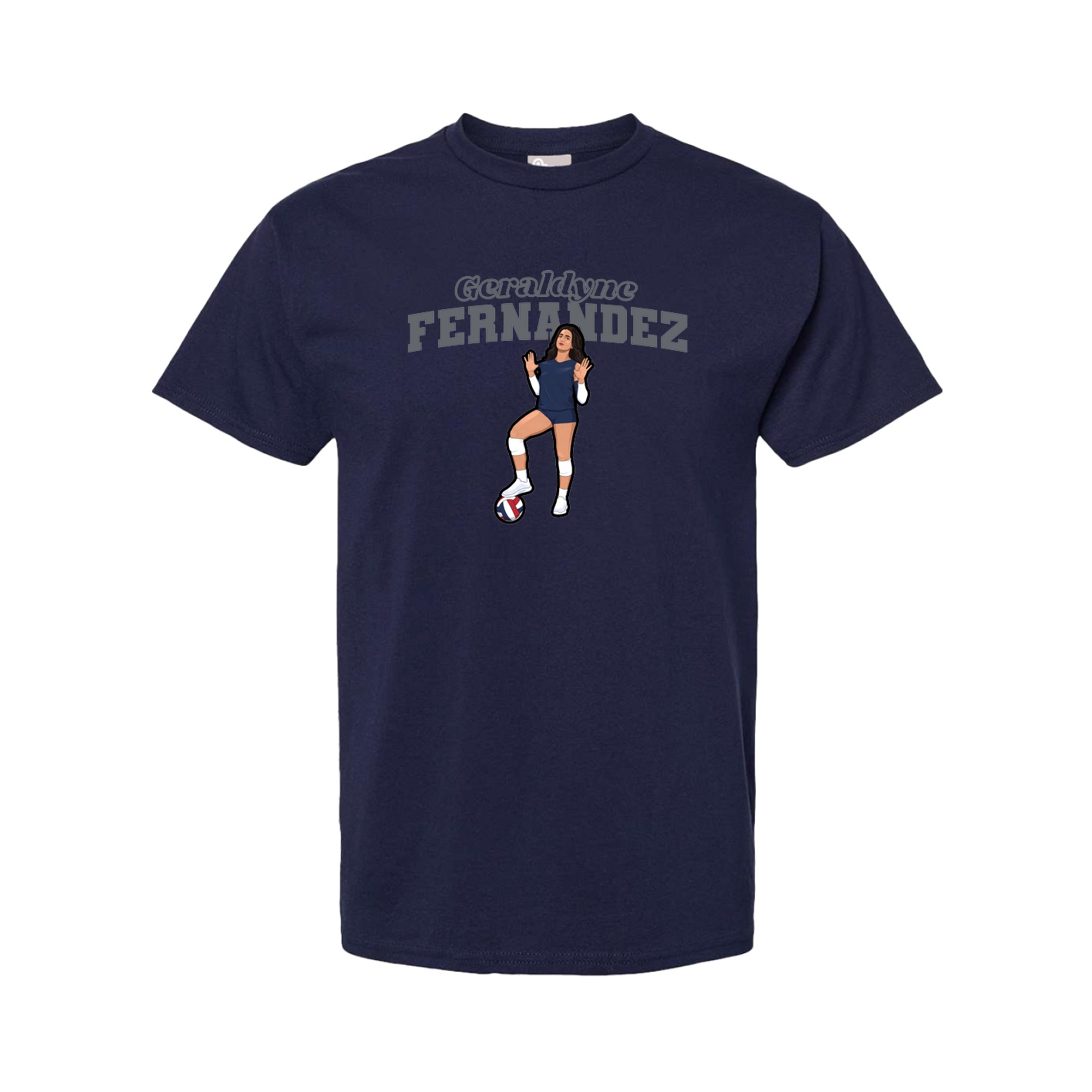 Youth Tee — Name Arch in Navy
