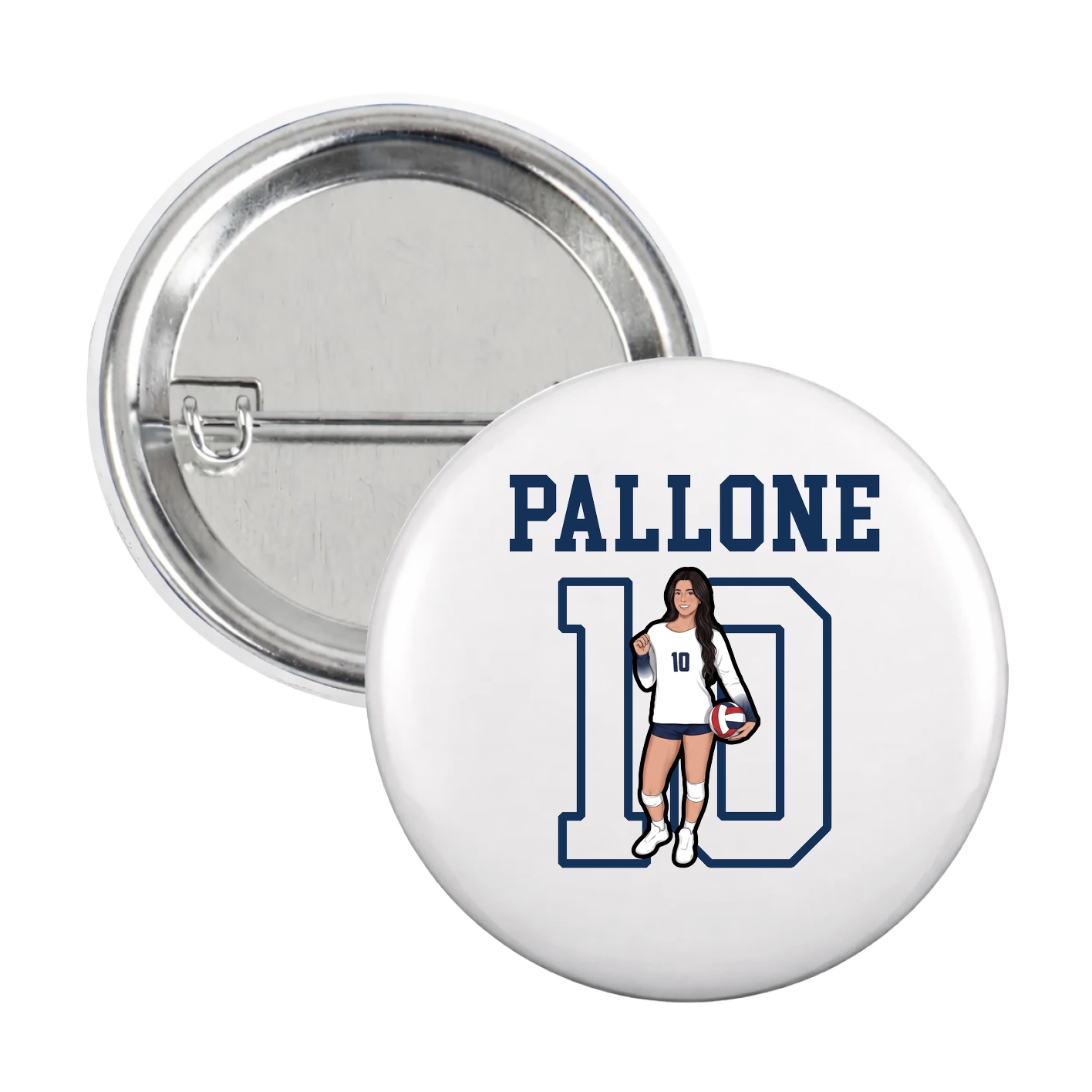 Game Day Button — Shirsey in White