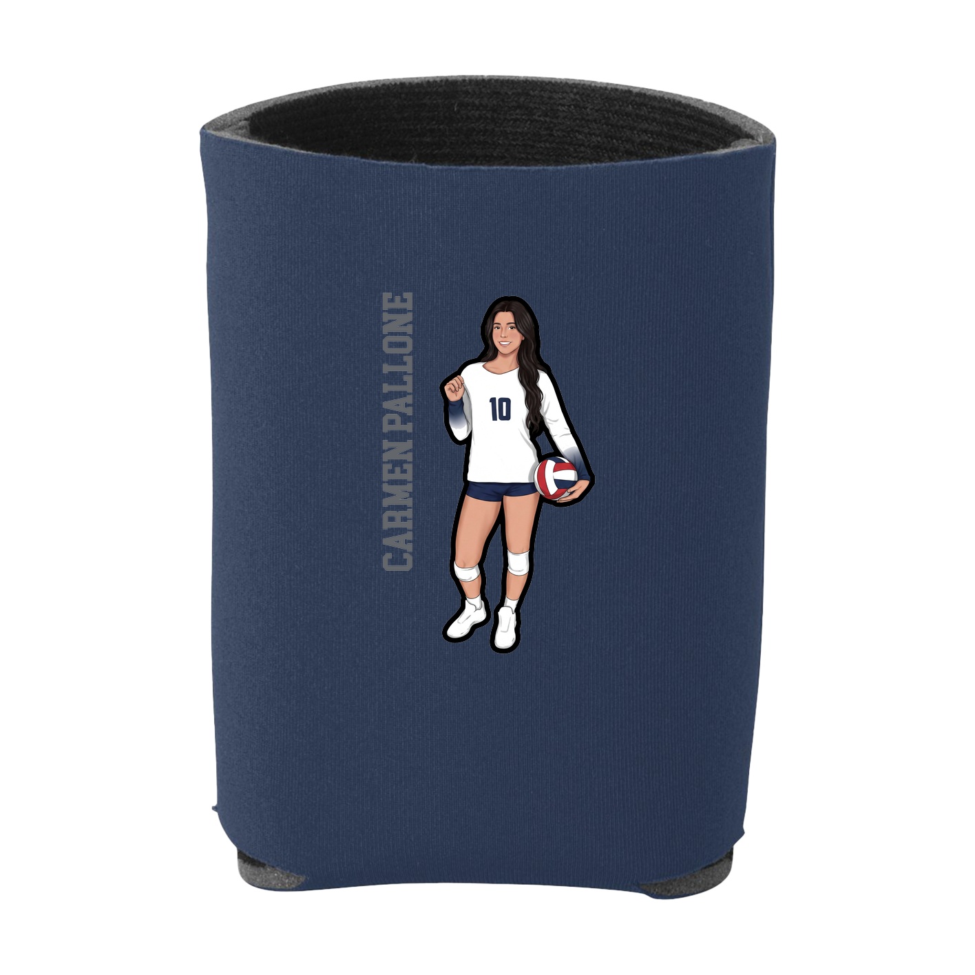 Can Holder — Name Vertical in Navy