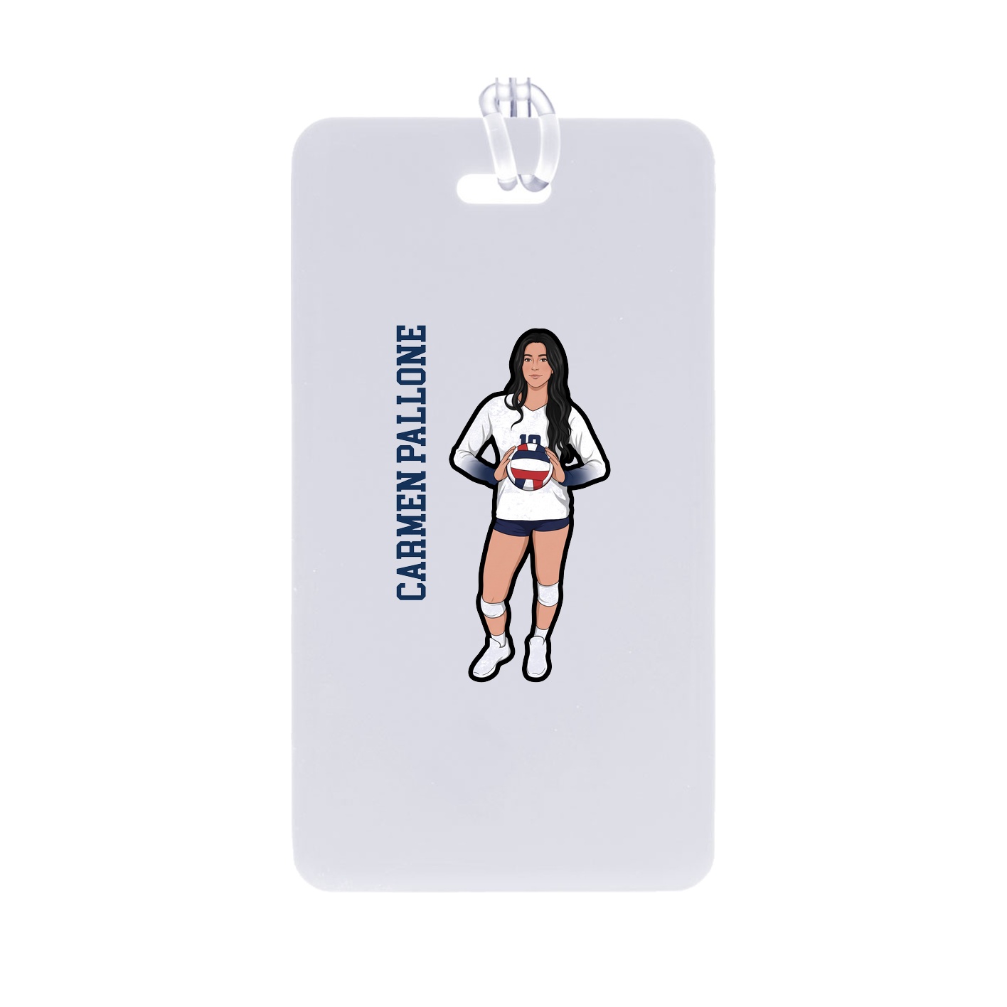 Bag Tag — Name Vertical in Classic