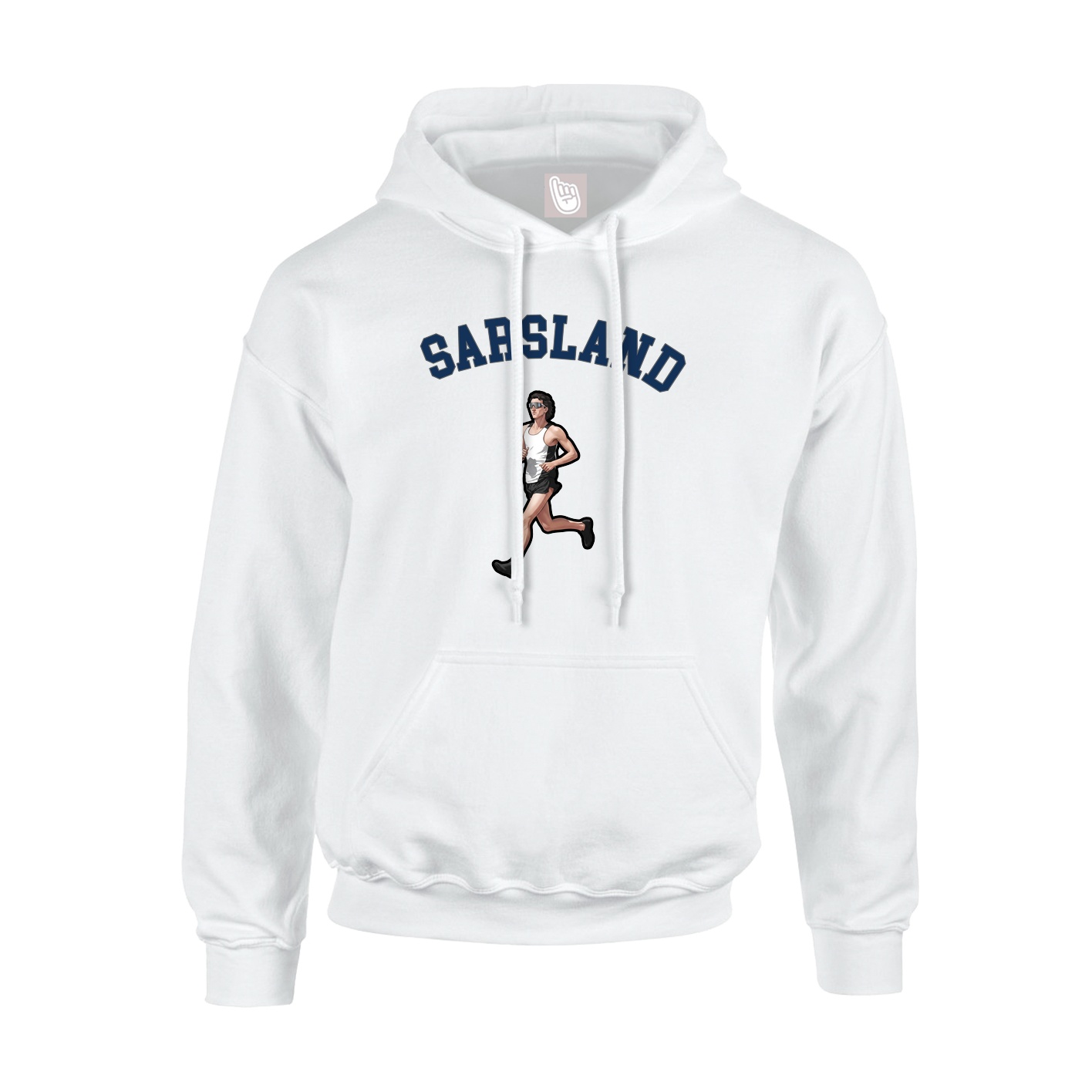 Youth Hoodie — Shirsey Arch in White