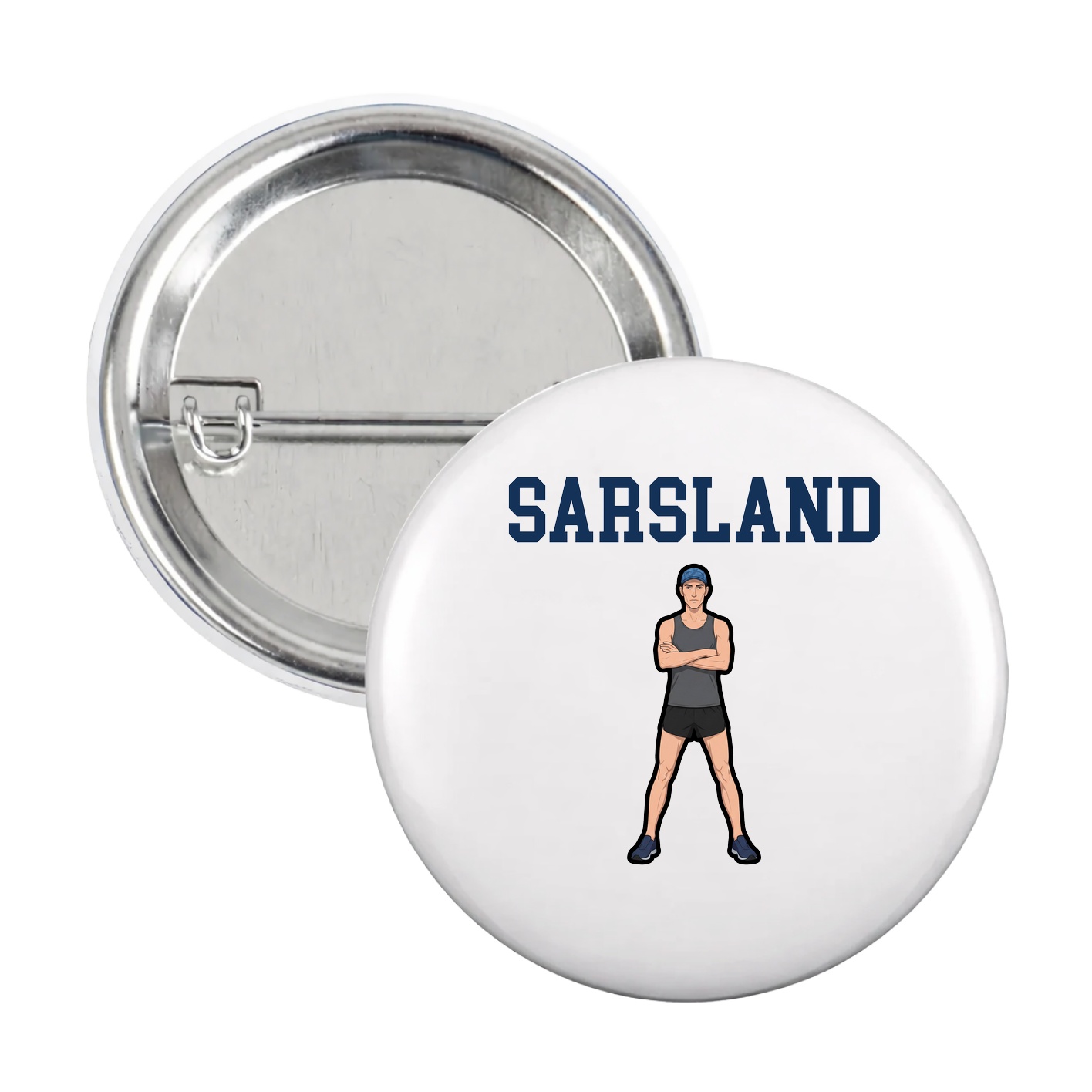 Game Day Button — Shirsey in White