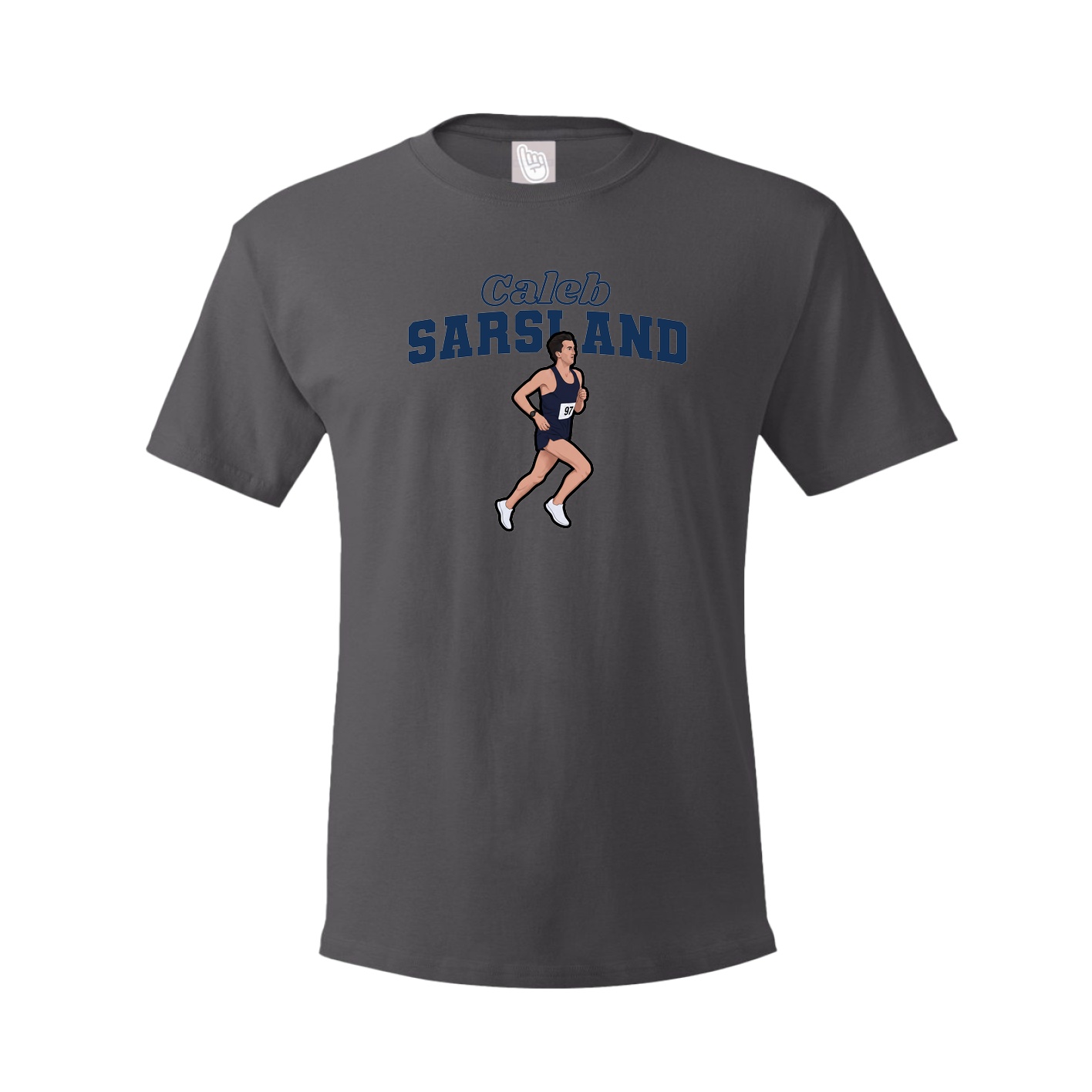 Tee — Name Arch in Grey