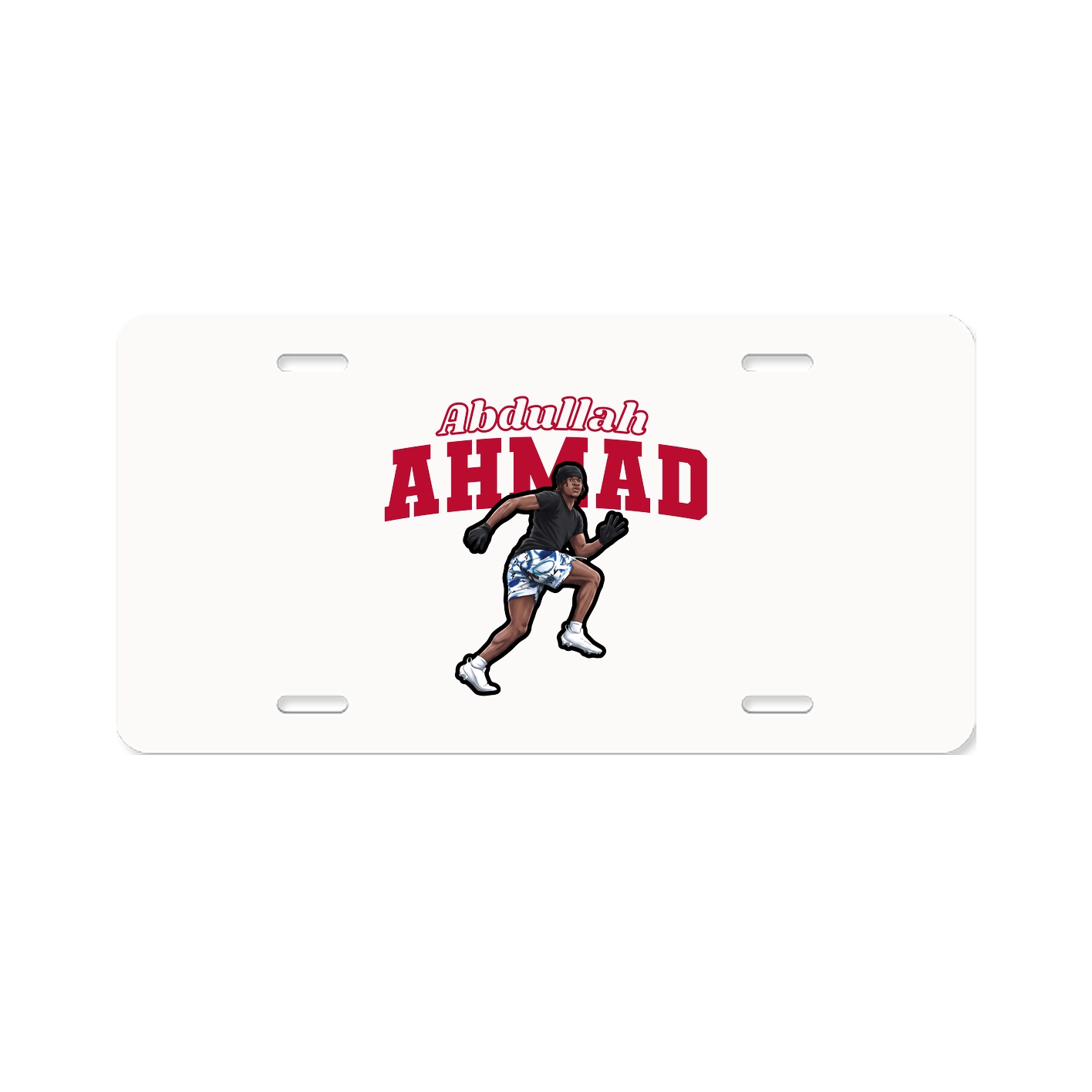 License Plate — Name Arch in Classic