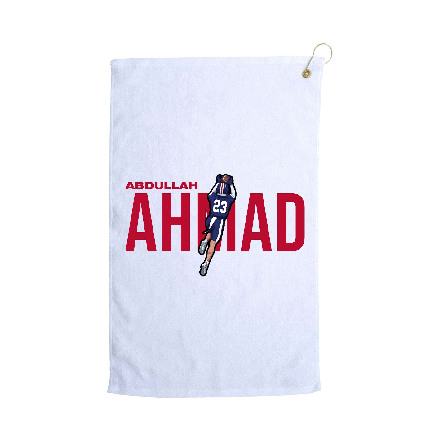 Golf Towel — Player Name in White