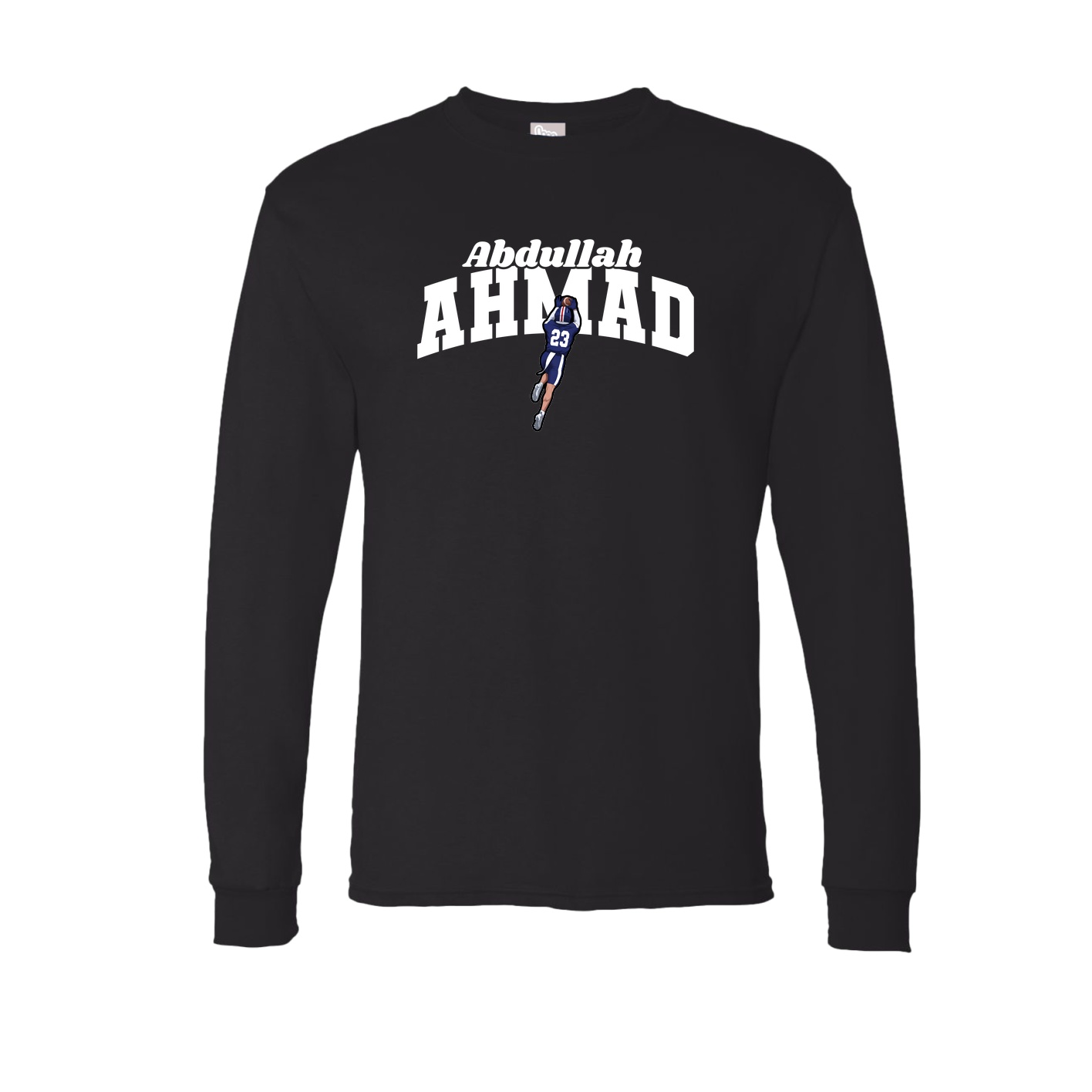 Long Sleeve Tee — Signature Arch in Black