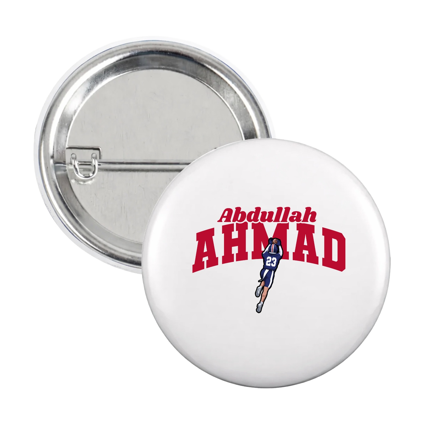 Game Day Button — Signature Arch in White