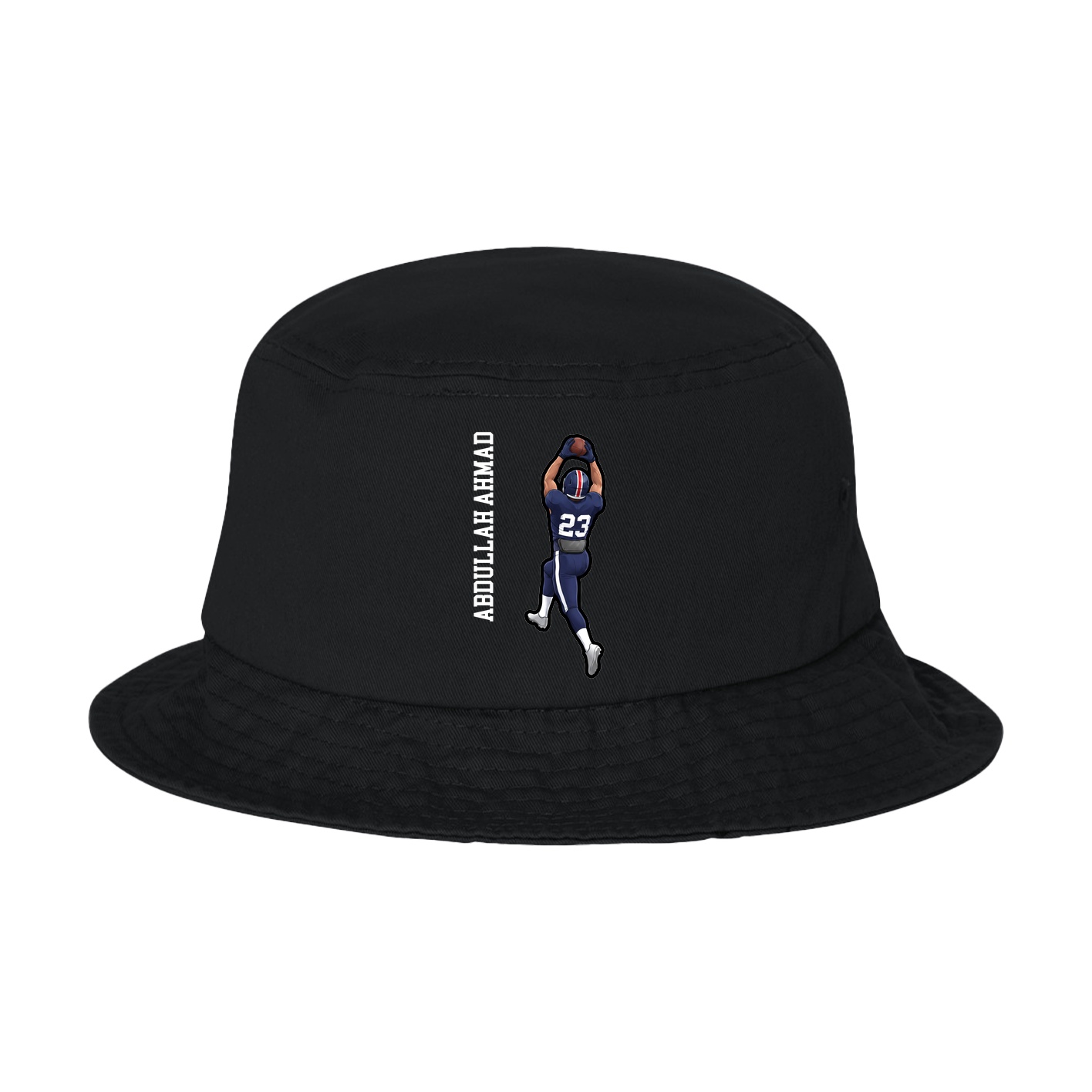 Bucket Cap — Name Vertical in Black
