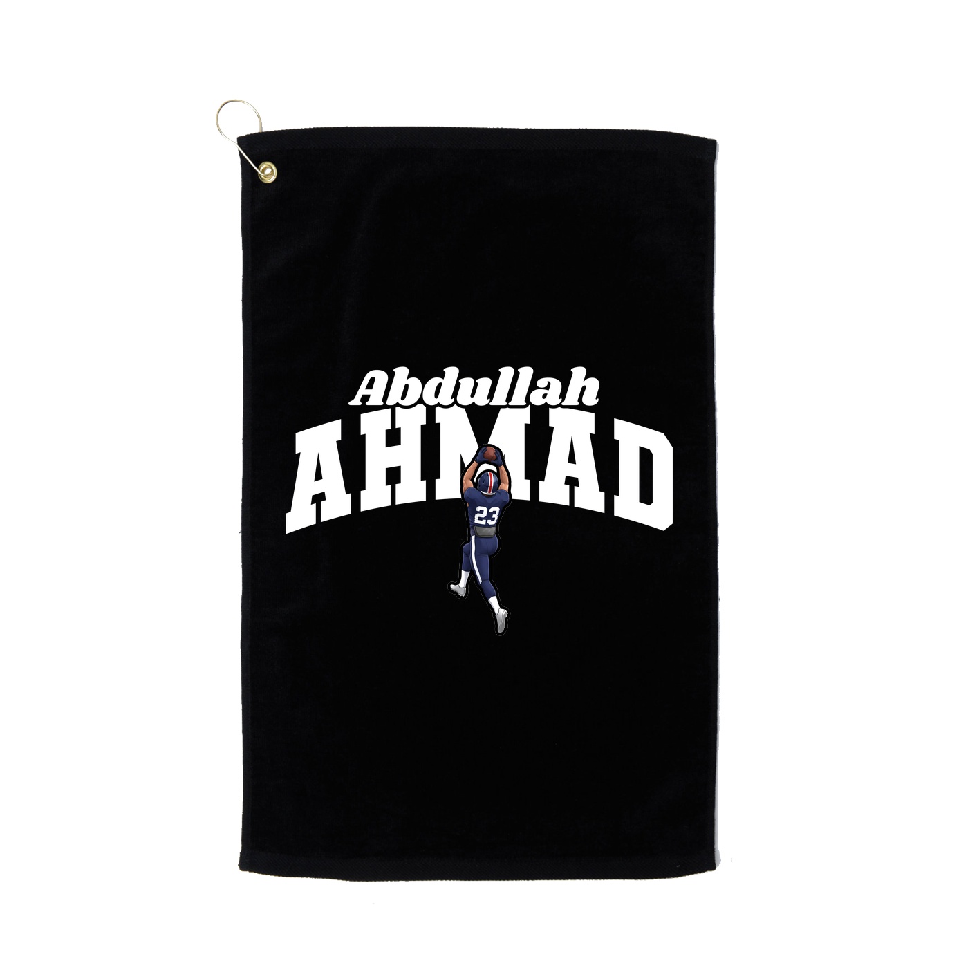 Golf Towel — Signature Arch in Black