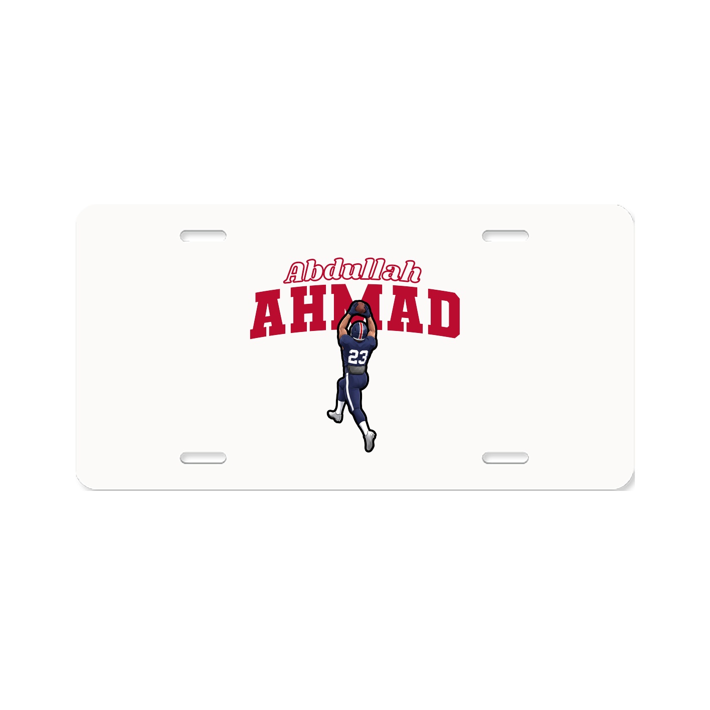 License Plate — Name Arch in Classic