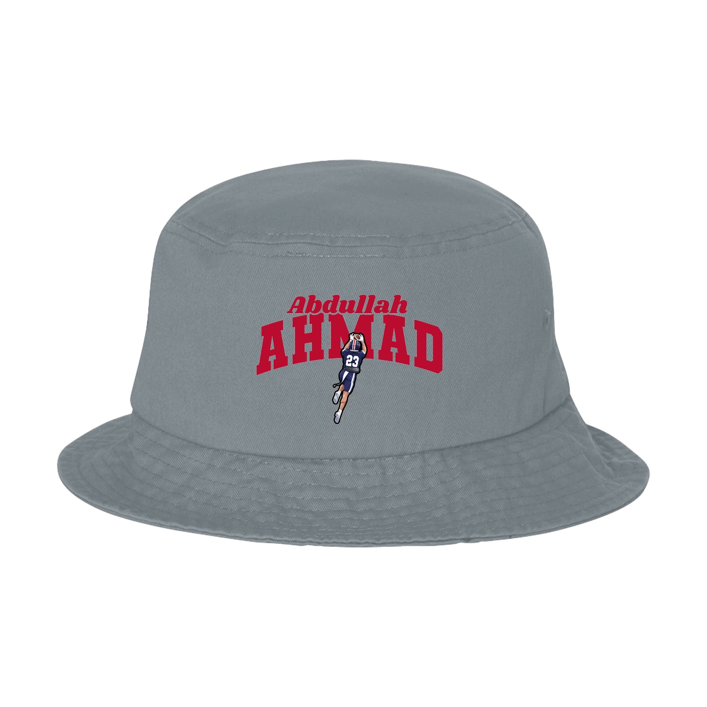 Bucket Cap — Signature Arch in Grey
