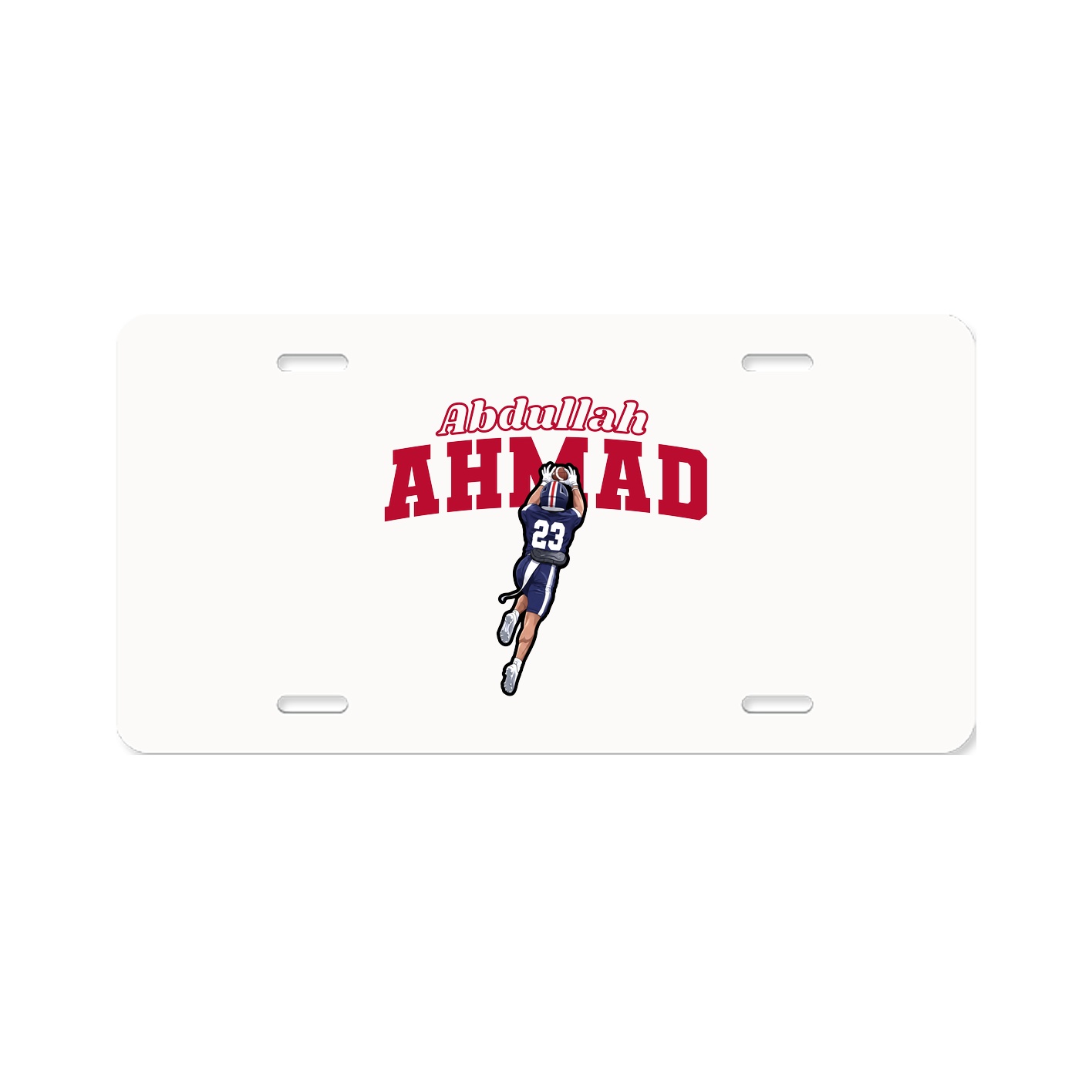License Plate — Name Arch in Classic