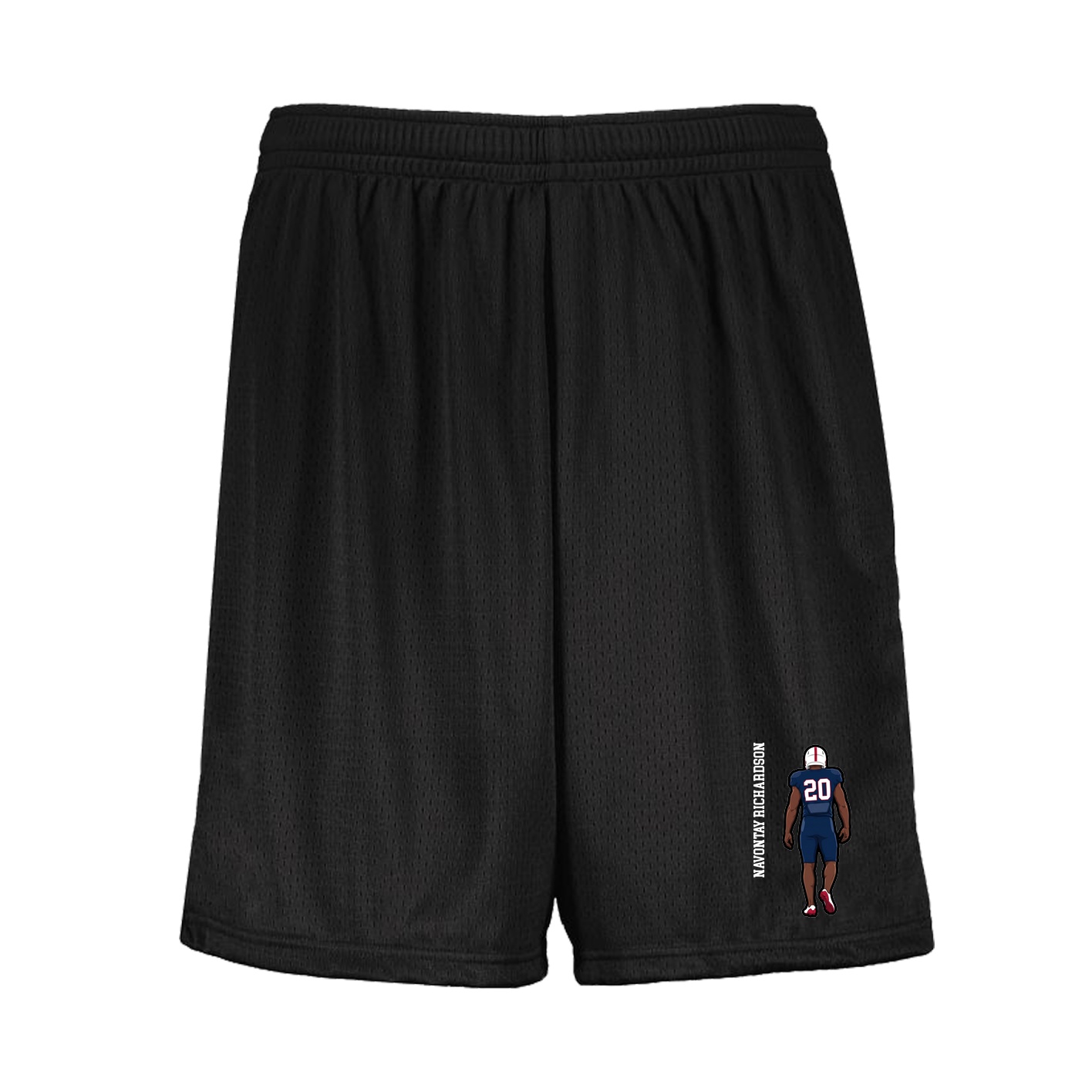 Shorts — Name Vertical in Black