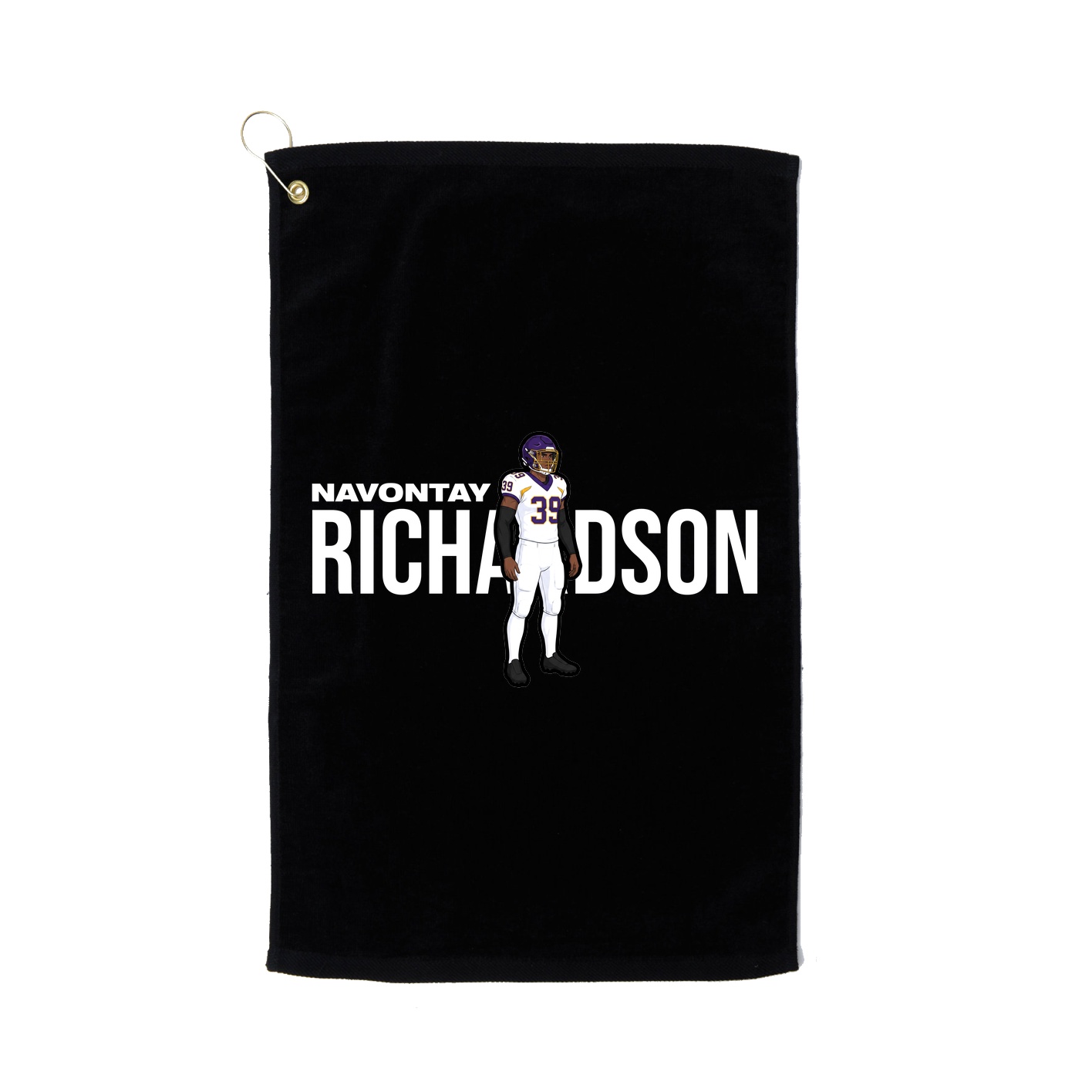 Golf Towel — Player Name in Black