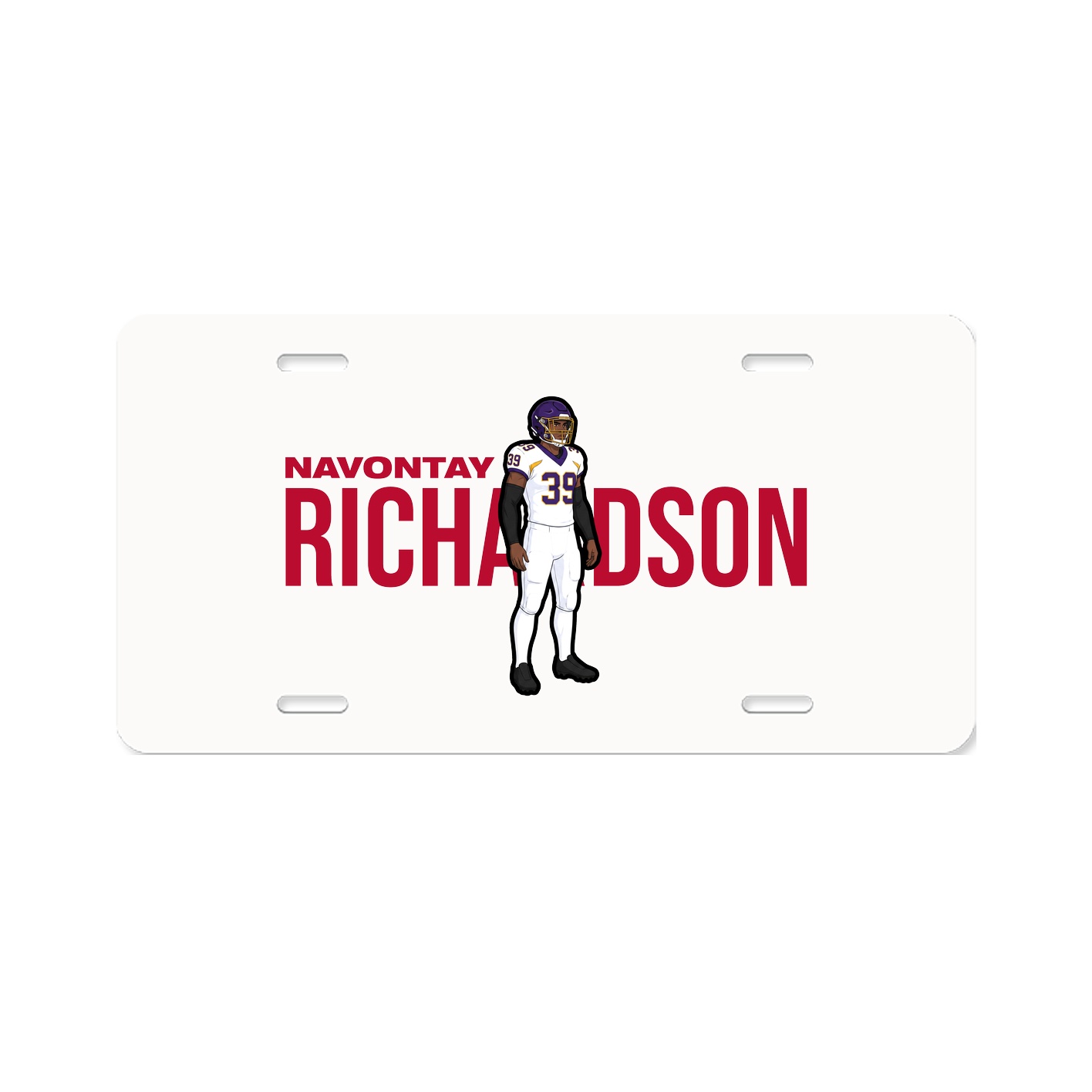 License Plate — Player Name in Classic