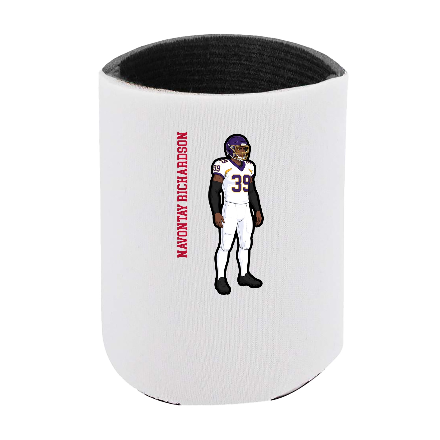 Can Holder — Name Vertical in White