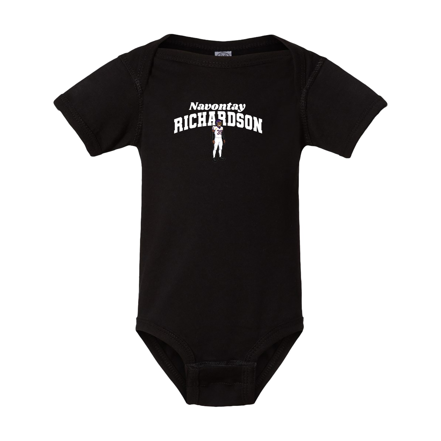 Baby Onesie — Signature Arch in Black
