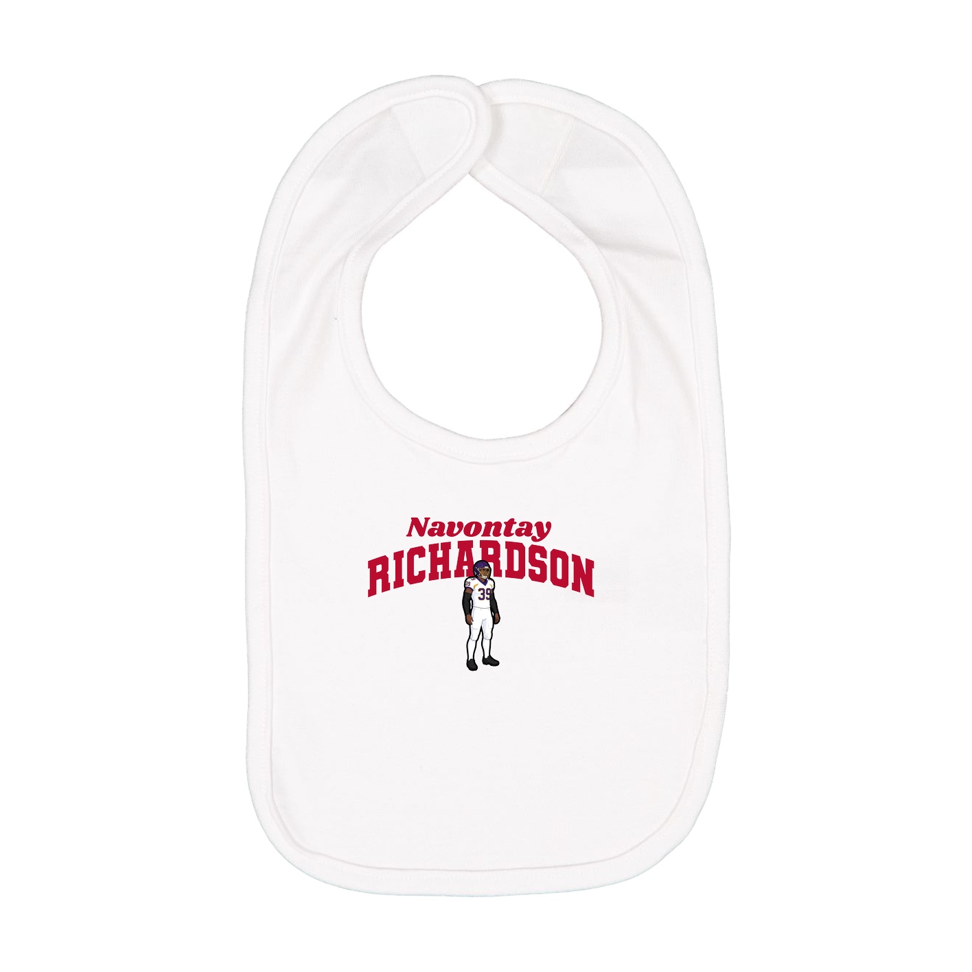 Infant Bib — Signature Arch in White