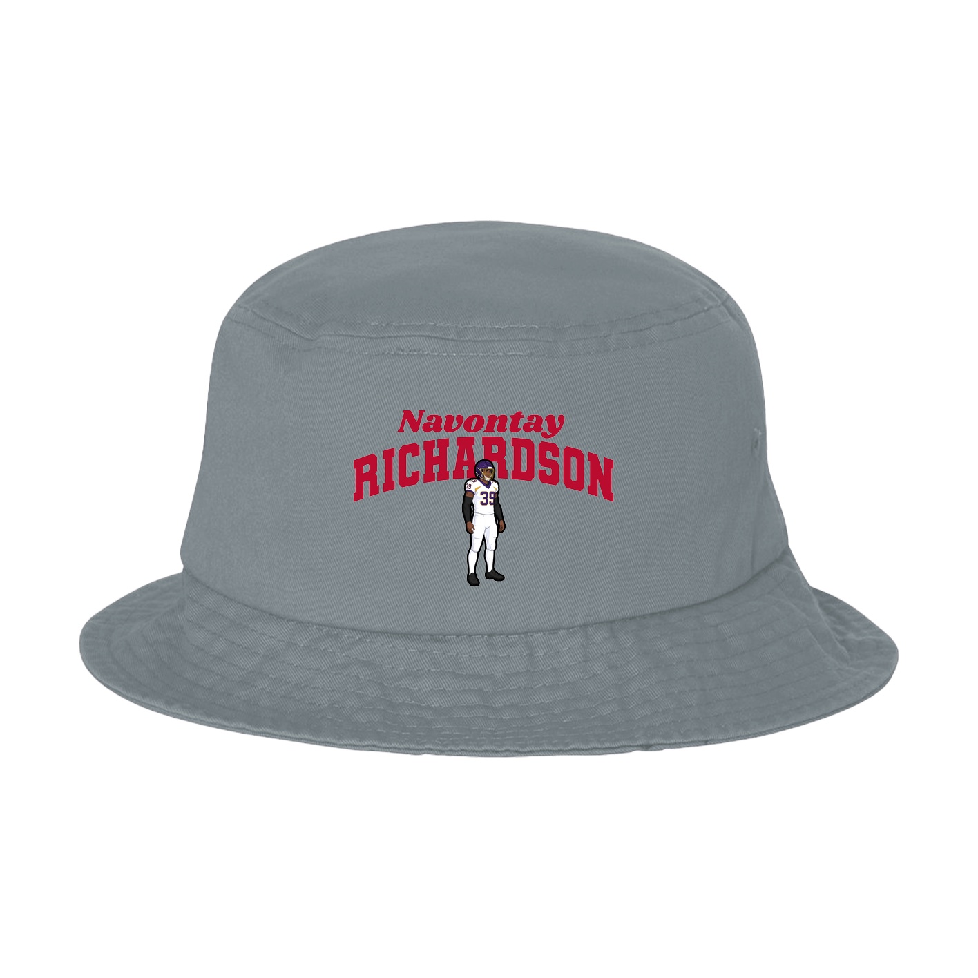 Bucket Cap — Signature Arch in Grey