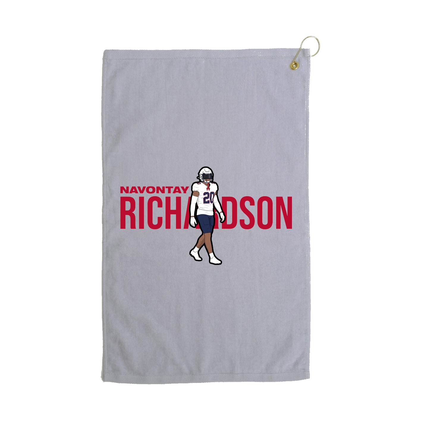 Golf Towel — Player Name in Grey