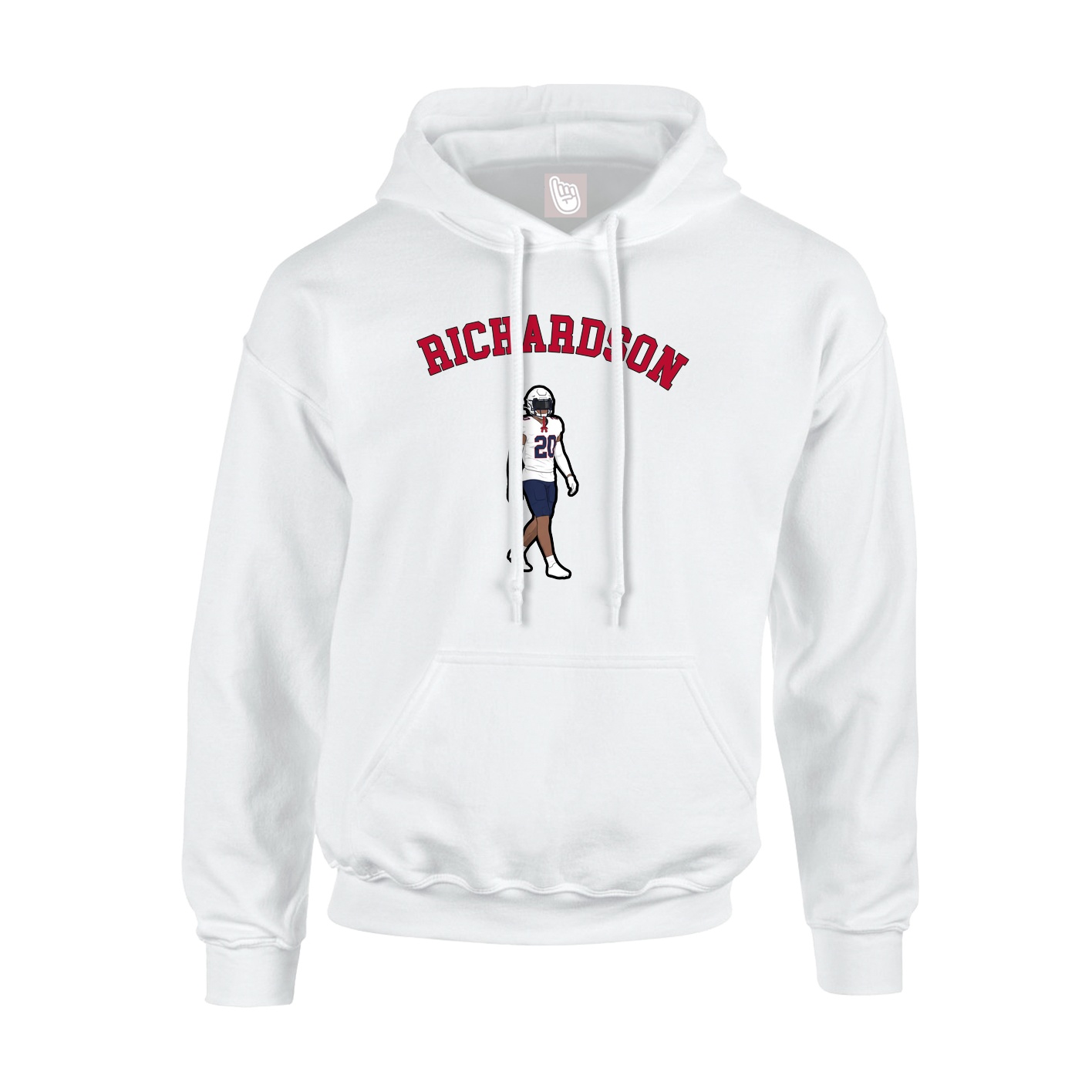 Youth Hoodie — Shirsey Arch in White