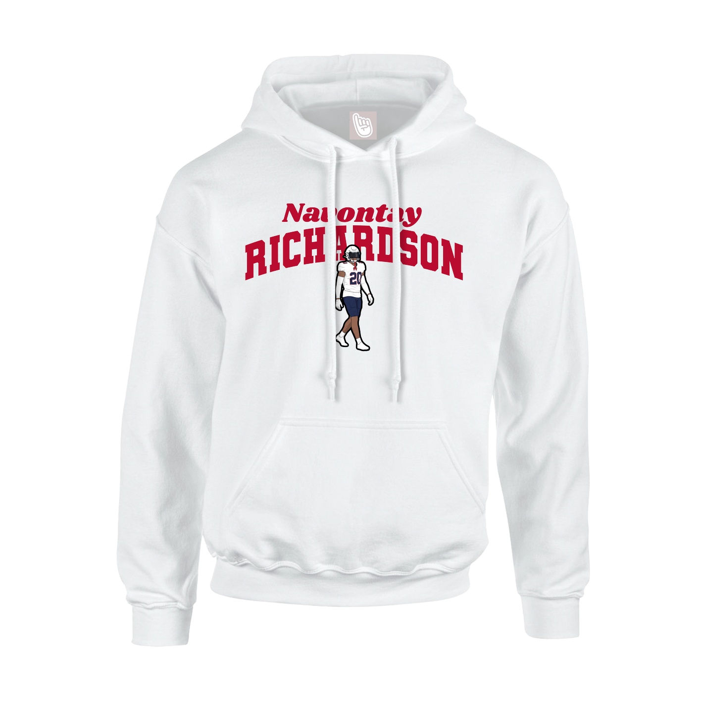 Hoodie — Signature Arch in White