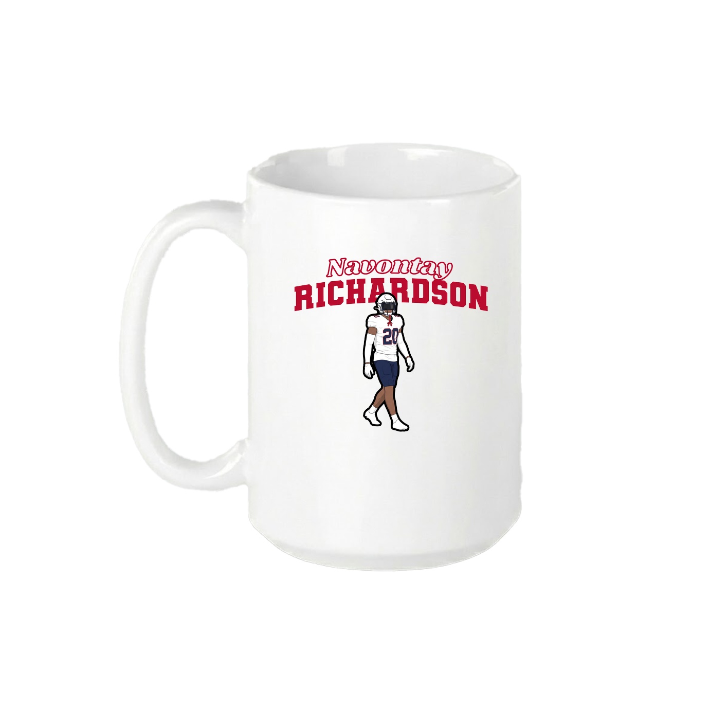 15oz Coffee Mug — Name Arch in White