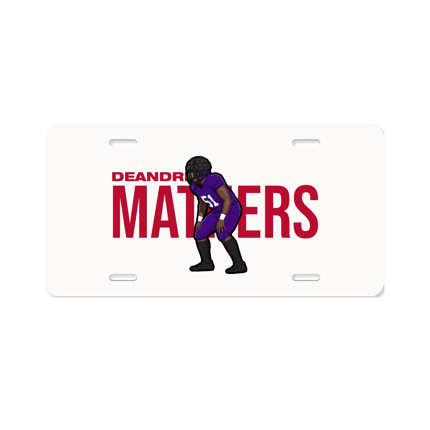 License Plate — Player Name in Classic