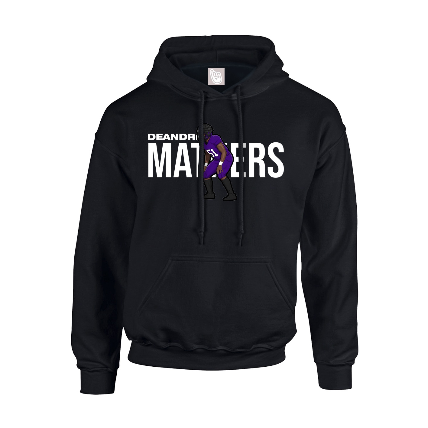 Hoodie — Player Name in Black