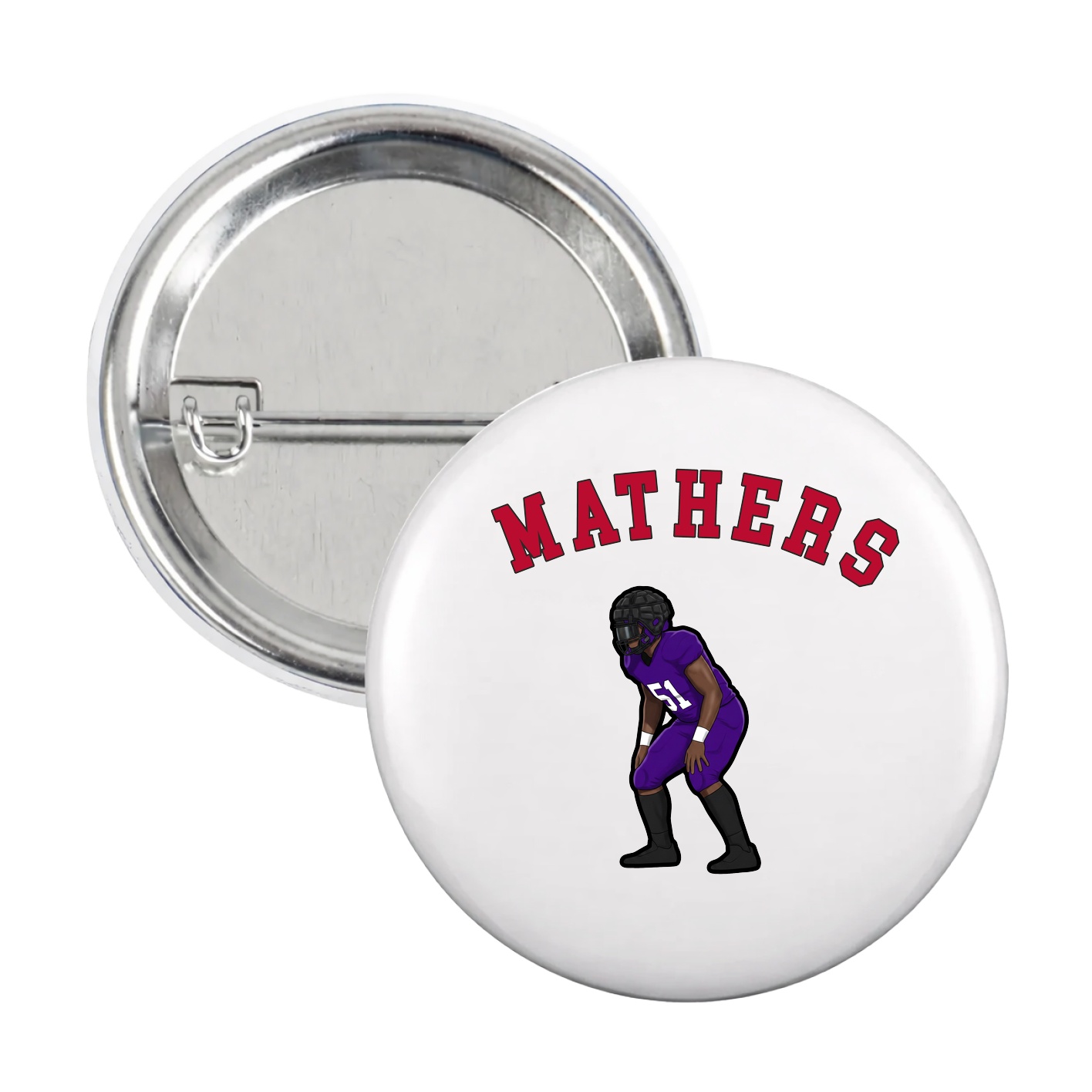 Game Day Button — Shirsey Arch in White