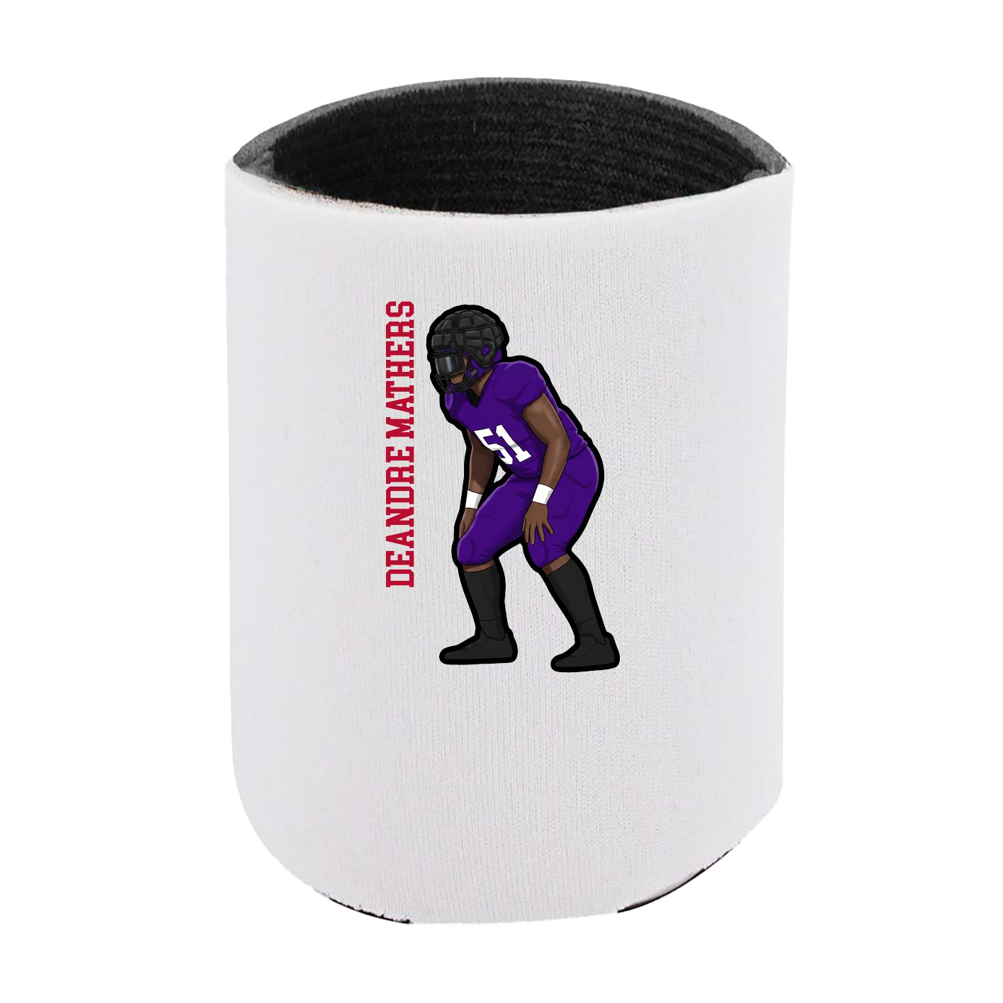 Can Holder — Name Vertical in White