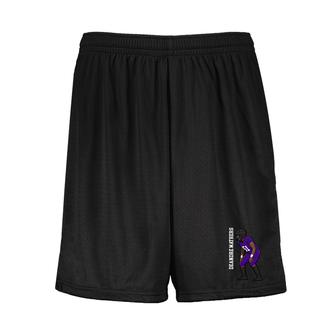 Shorts — Name Vertical in Black