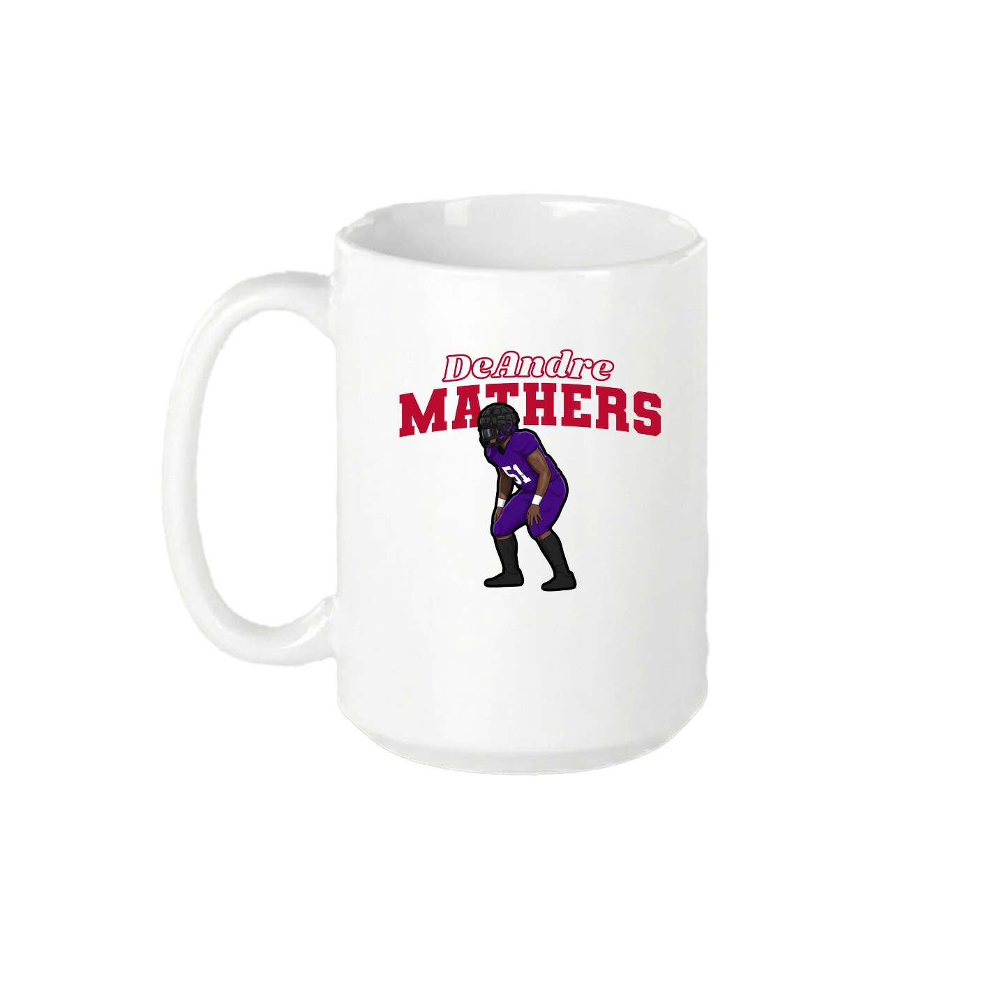 15oz Coffee Mug — Name Arch in White