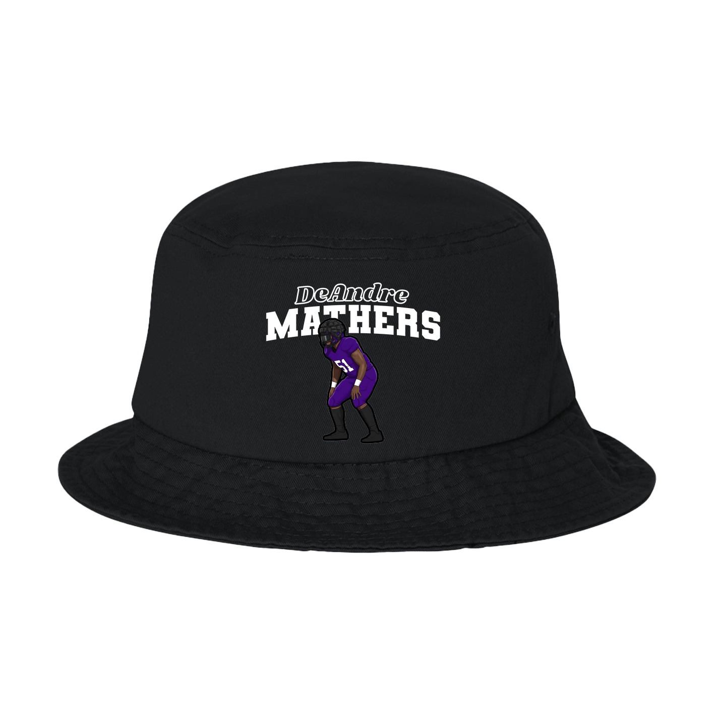 Bucket Cap — Name Arch in Black