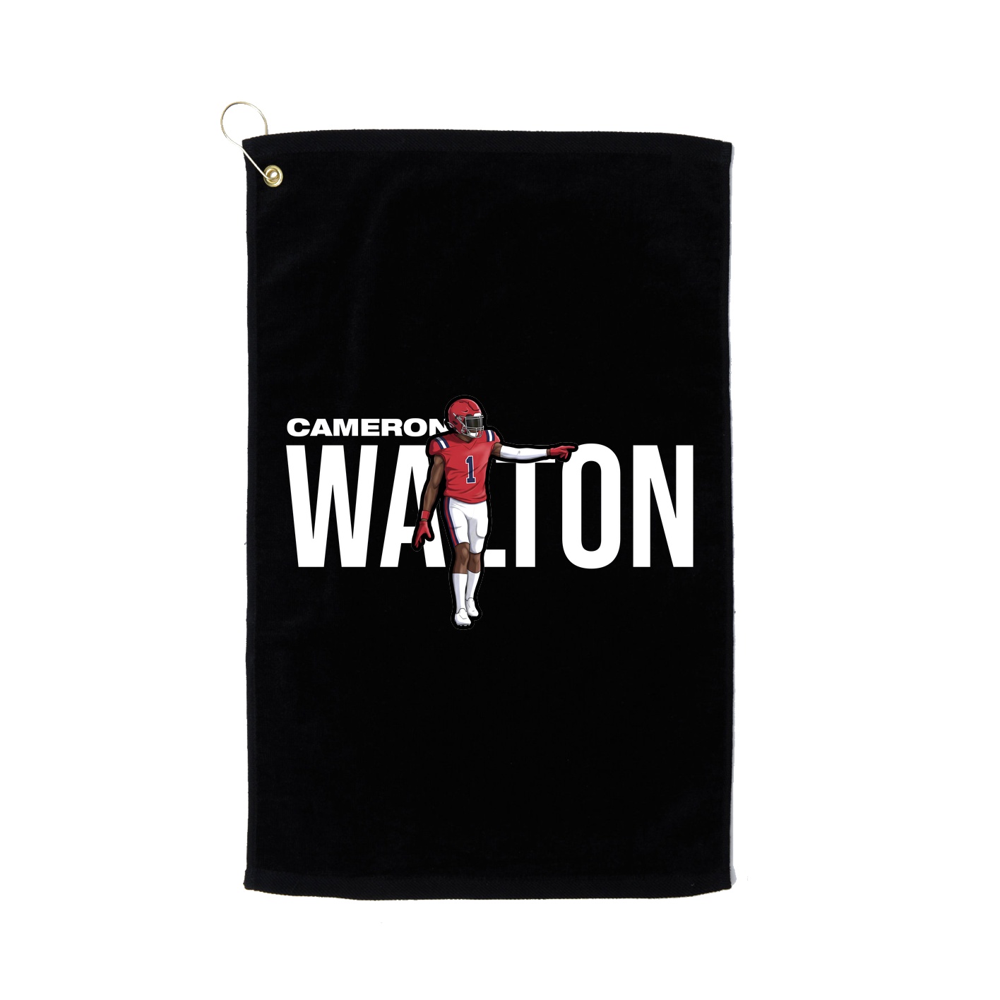 Golf Towel — Player Name in Black