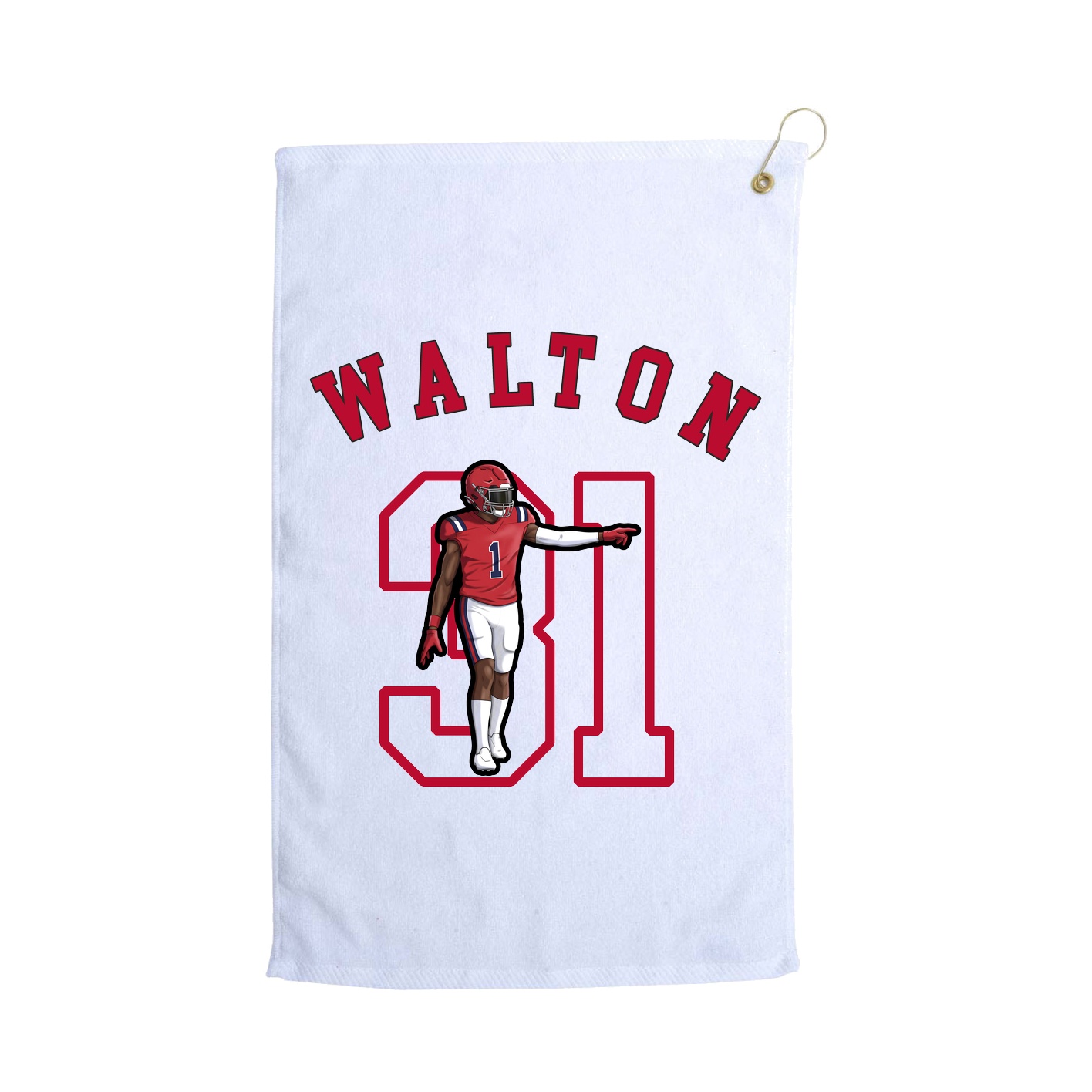 Golf Towel — Shirsey Arch in White