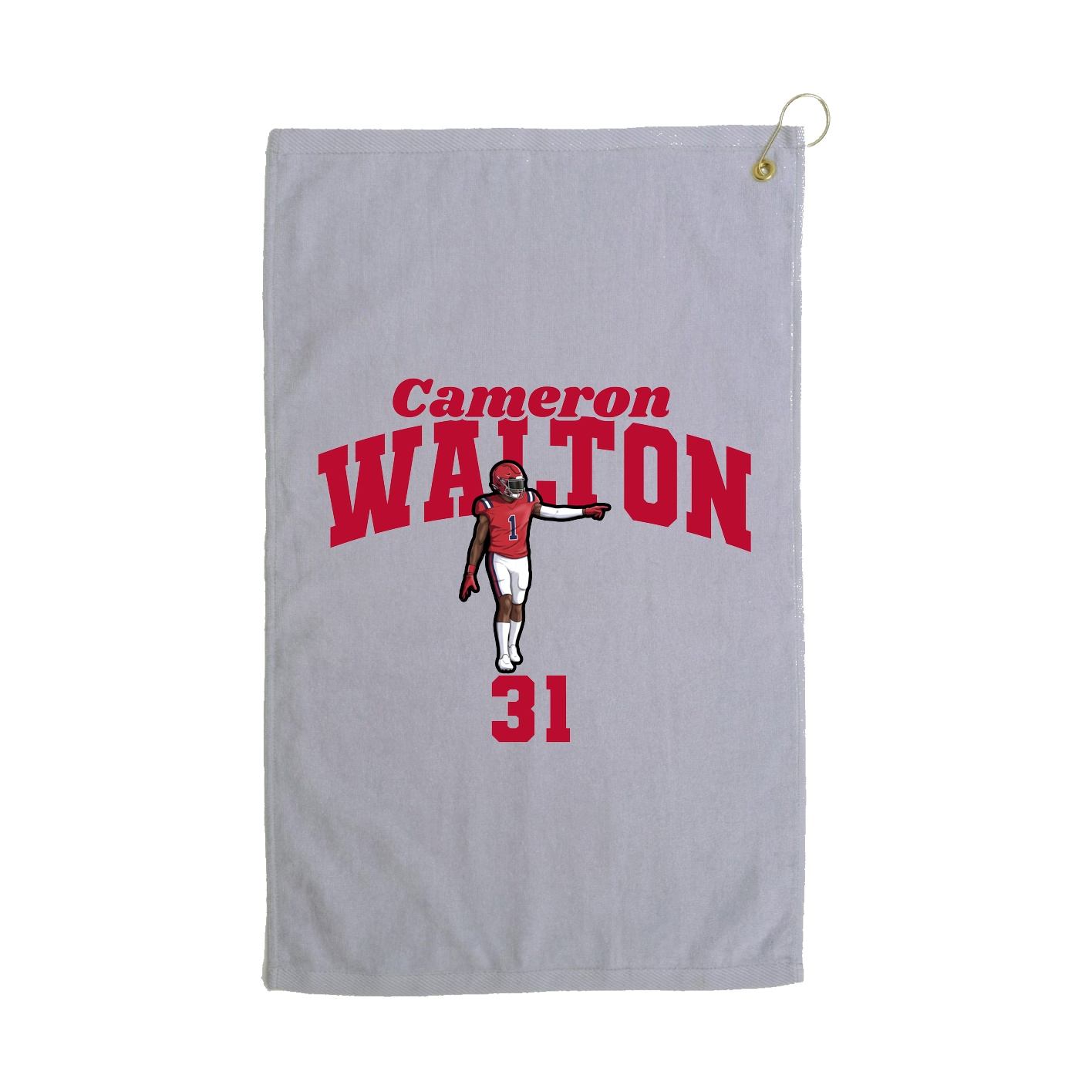 Golf Towel — Signature Arch in Grey