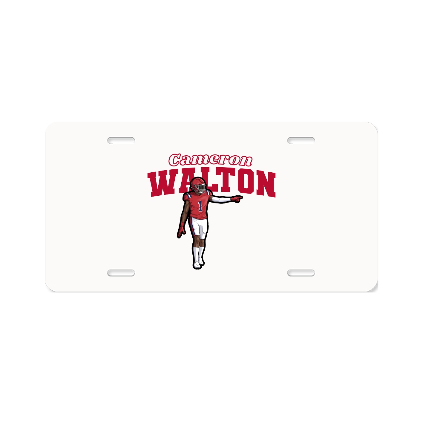 License Plate — Name Arch in Classic