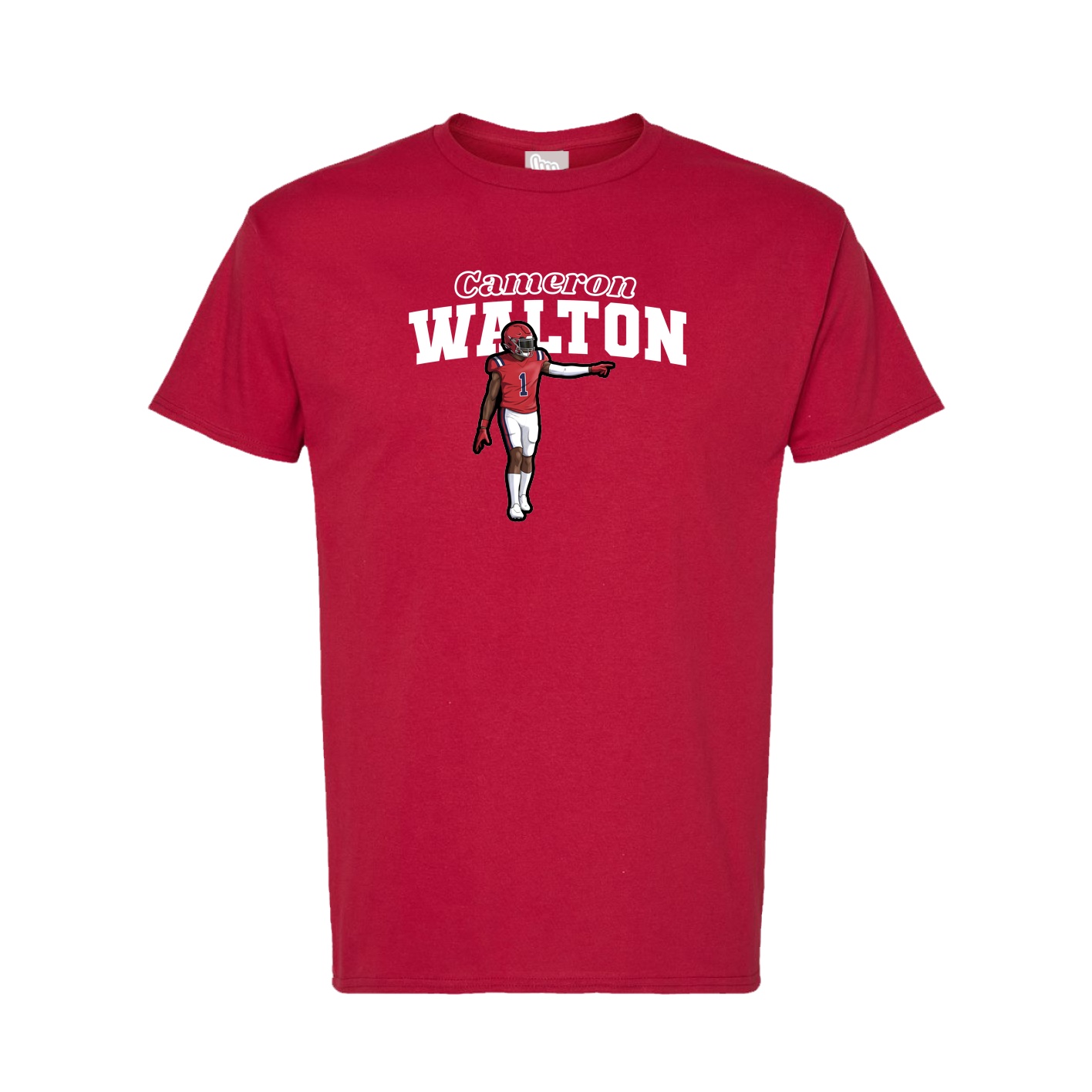 Tee — Name Arch in Crimson