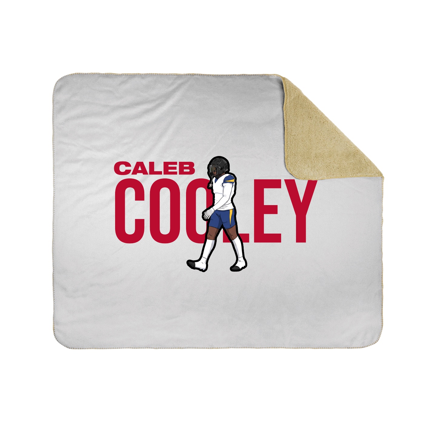 Throw Blanket — Player Name in White