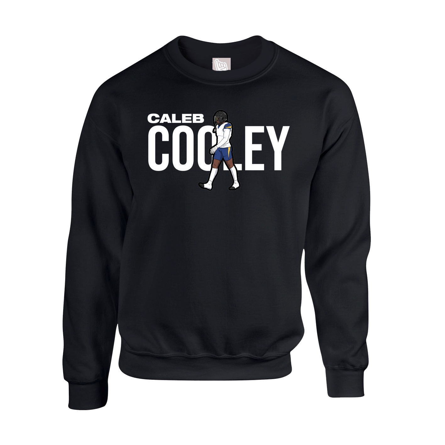 Fleece Crew — Player Name in Black