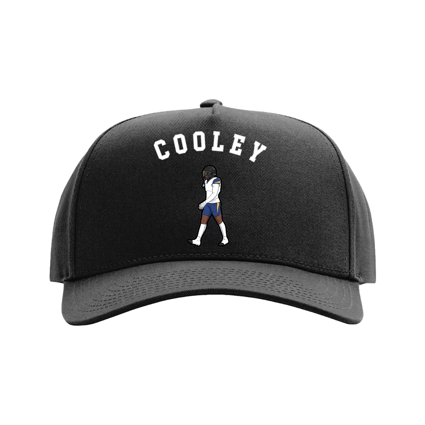 Full Fabric Five-Panel Champ Cap — Shirsey Arch in Black