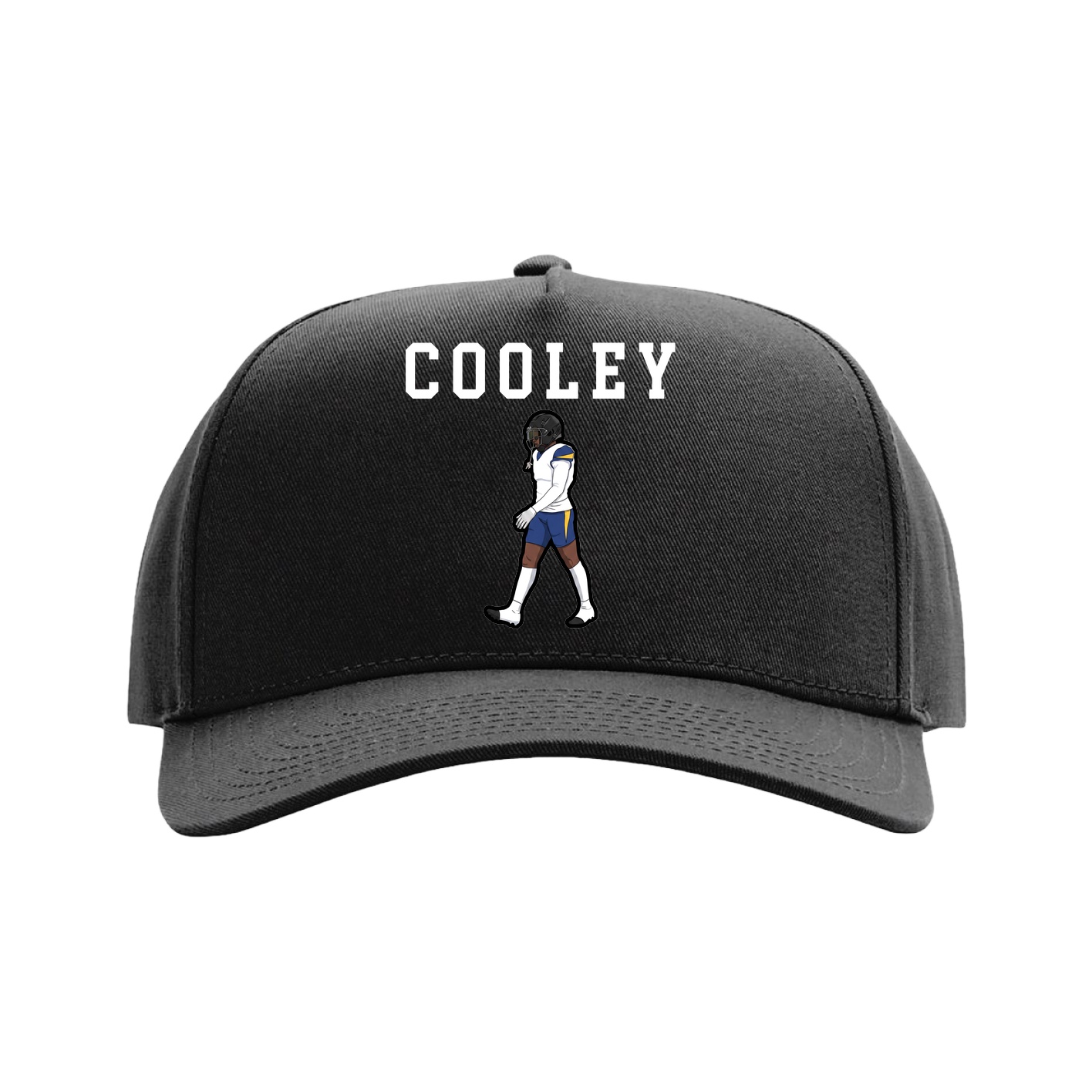 Full Fabric Five-Panel Champ Cap — Shirsey in Black