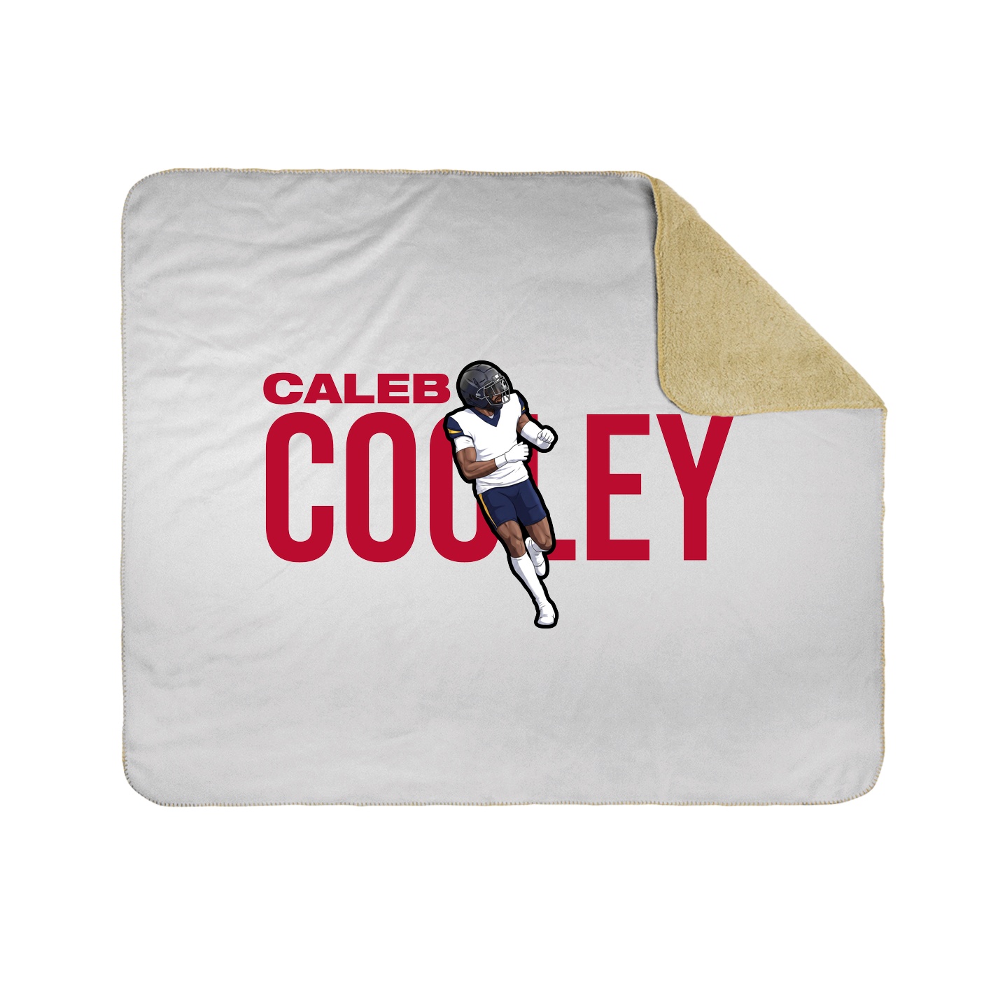 Throw Blanket — Player Name in White