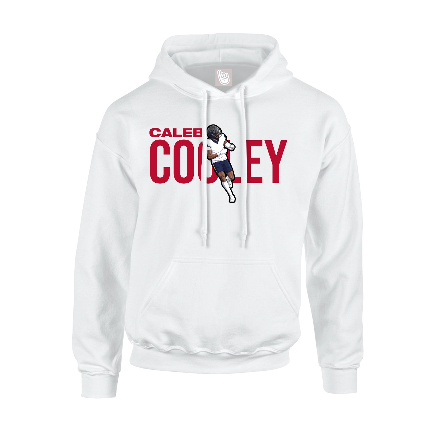 Youth Hoodie — Player Name in White