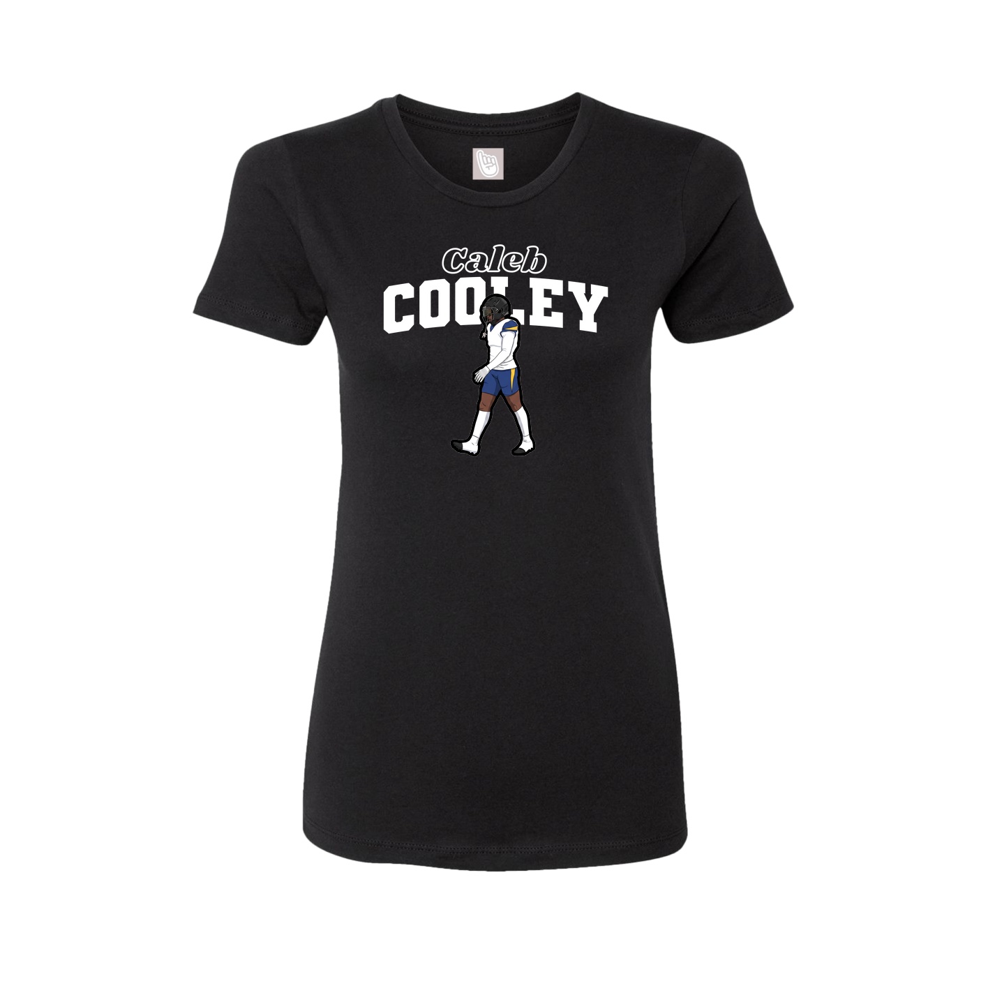 Fitted Women's Tee — Name Arch in Black
