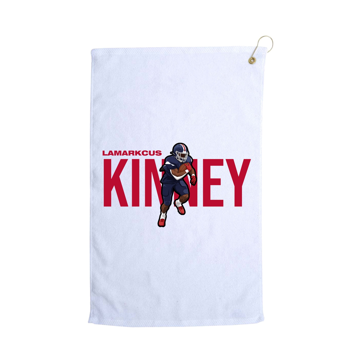 Golf Towel — Player Name in White